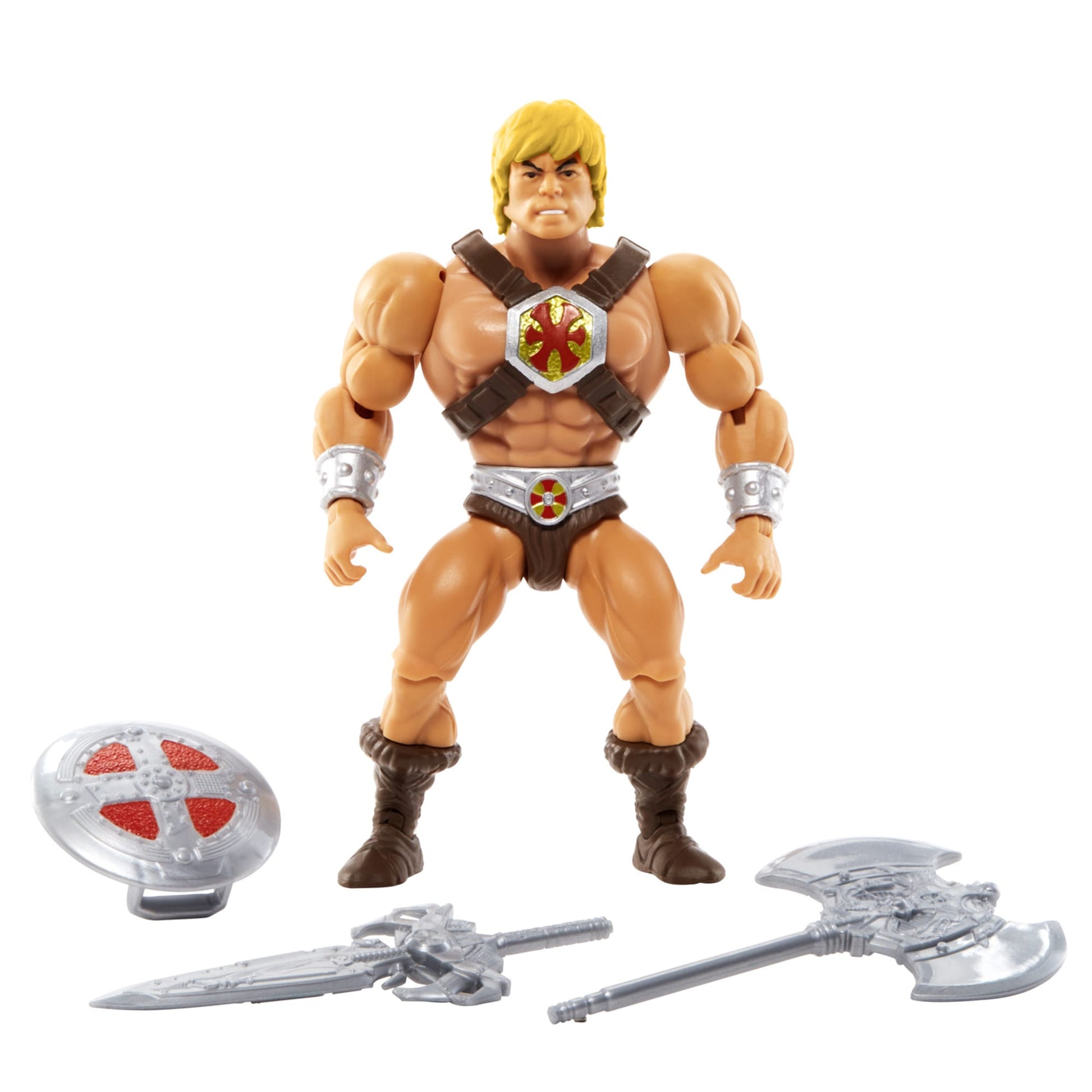 Masters of the Universe Origins 200X He-Man Action Figure - Mô Hình Nhân Vật Khớp Nối - Mattel HDR96 - Hình ảnh sản phẩm