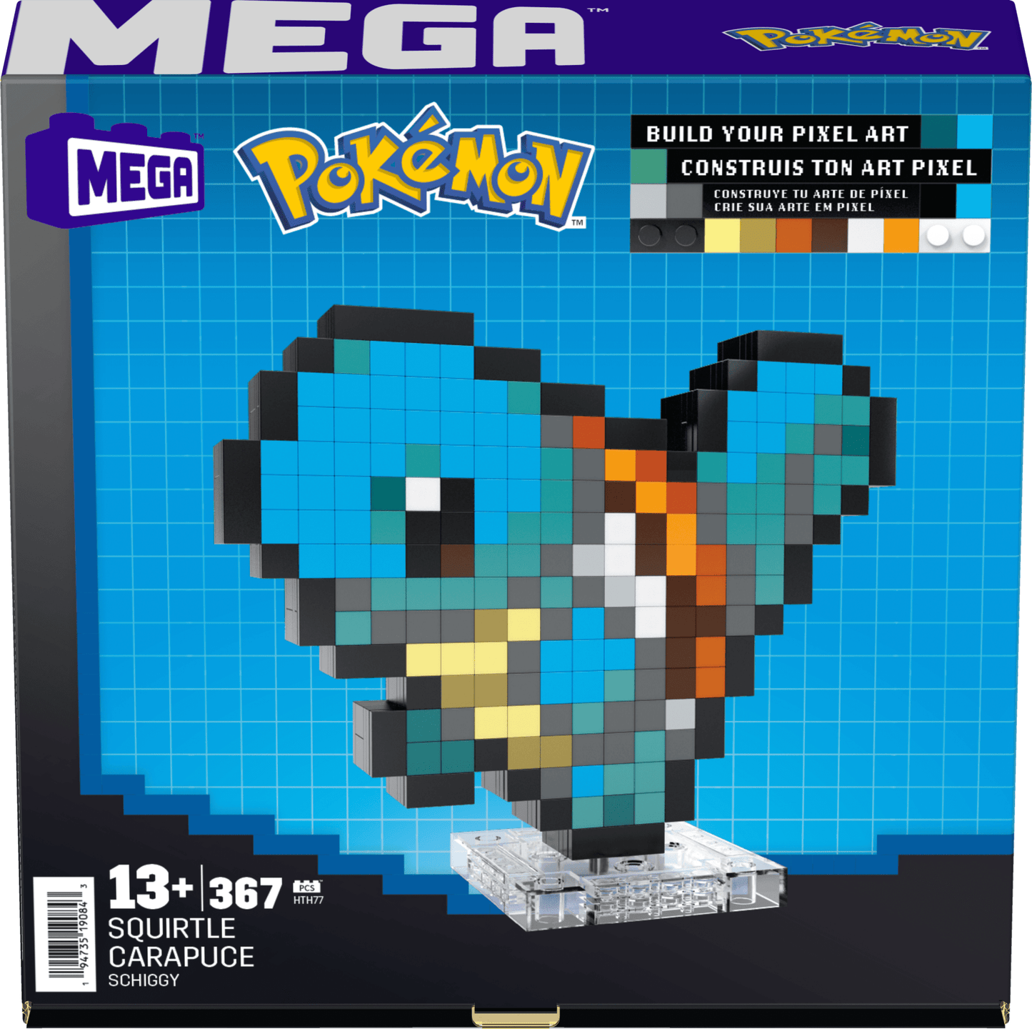 Pokémon Squirtle Building Set by MEGA - Bộ Lắp Ráp Mô Hình Pixel Art - MEGA HTH77