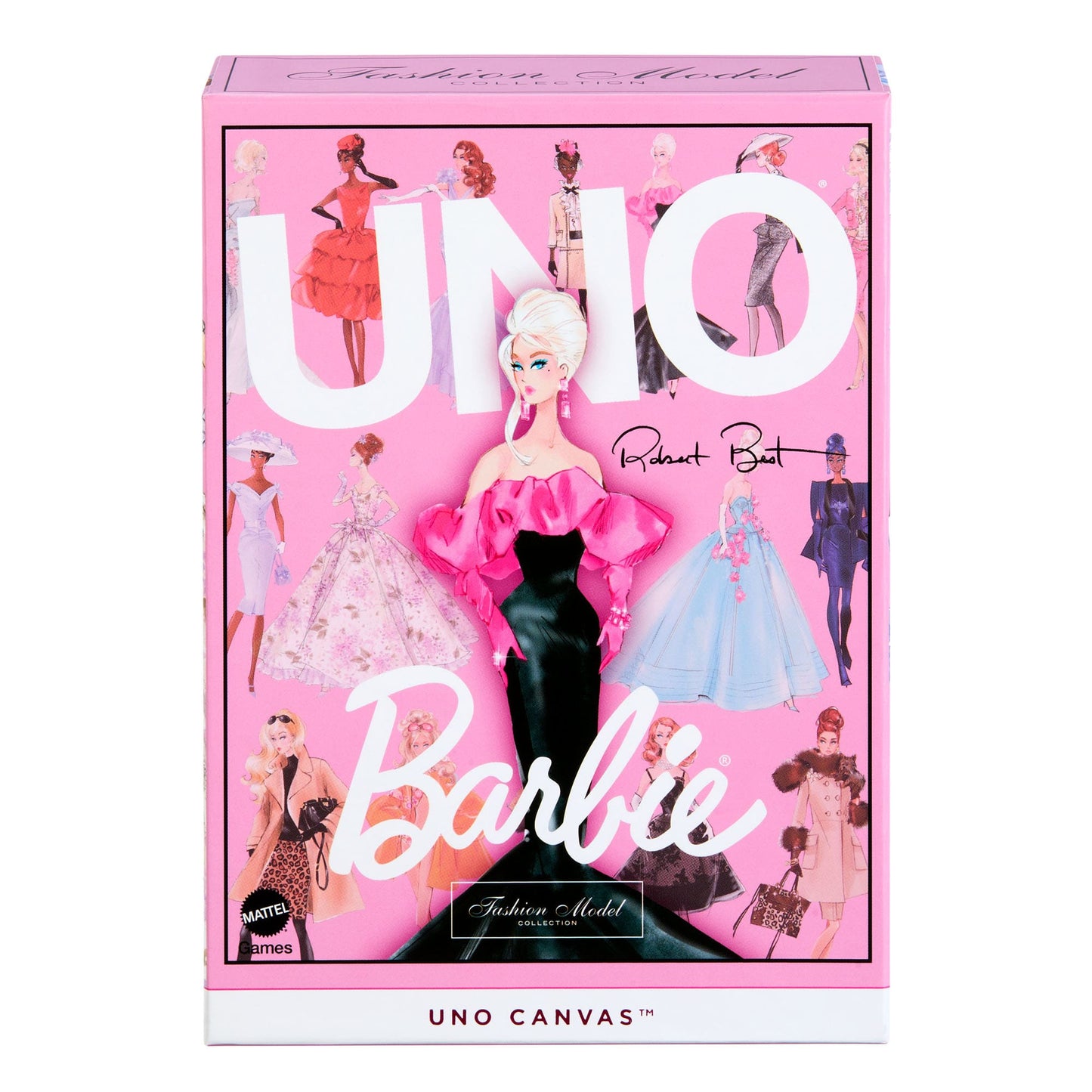 UNO Canvas Barbie Fashion Model Collection Deck - Bộ bài UNO sưu tầm phiên bản Barbie - Mattel Creations Mattel - ảnh 3 - Boa