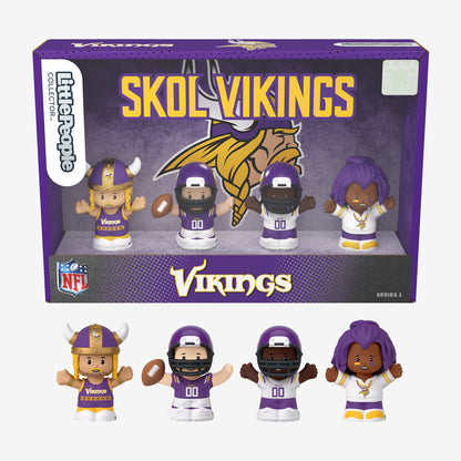 Little People Collector x NFL Minnesota Vikings Set - Bộ Mô Hình Nhân Vật Sưu Tập Đội Bóng Vikings - Mattel - Góc nhìn khác 3