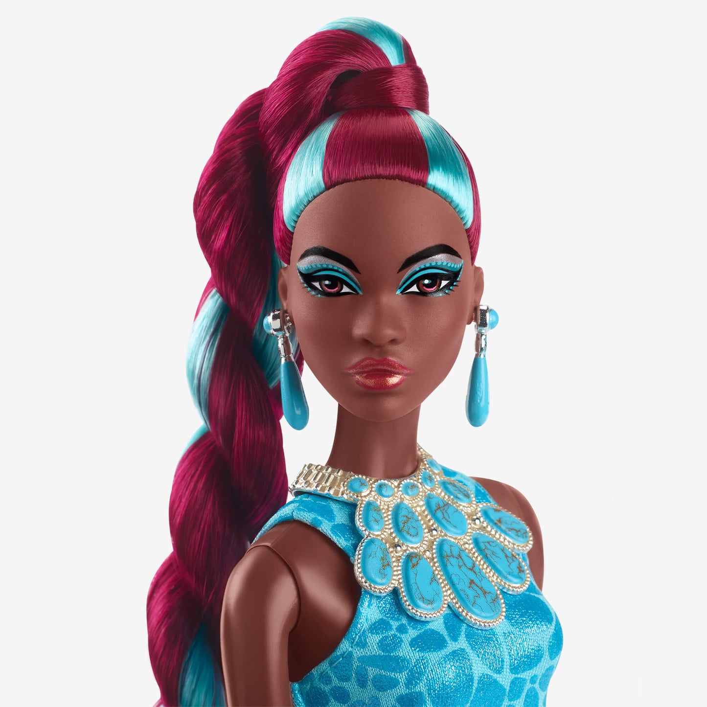 Barbie Fantasy Collection Turquoise Doll - Búp bê Sưu tầm Cao cấp - Mattel Mattel - ảnh 3 - Collectible Doll