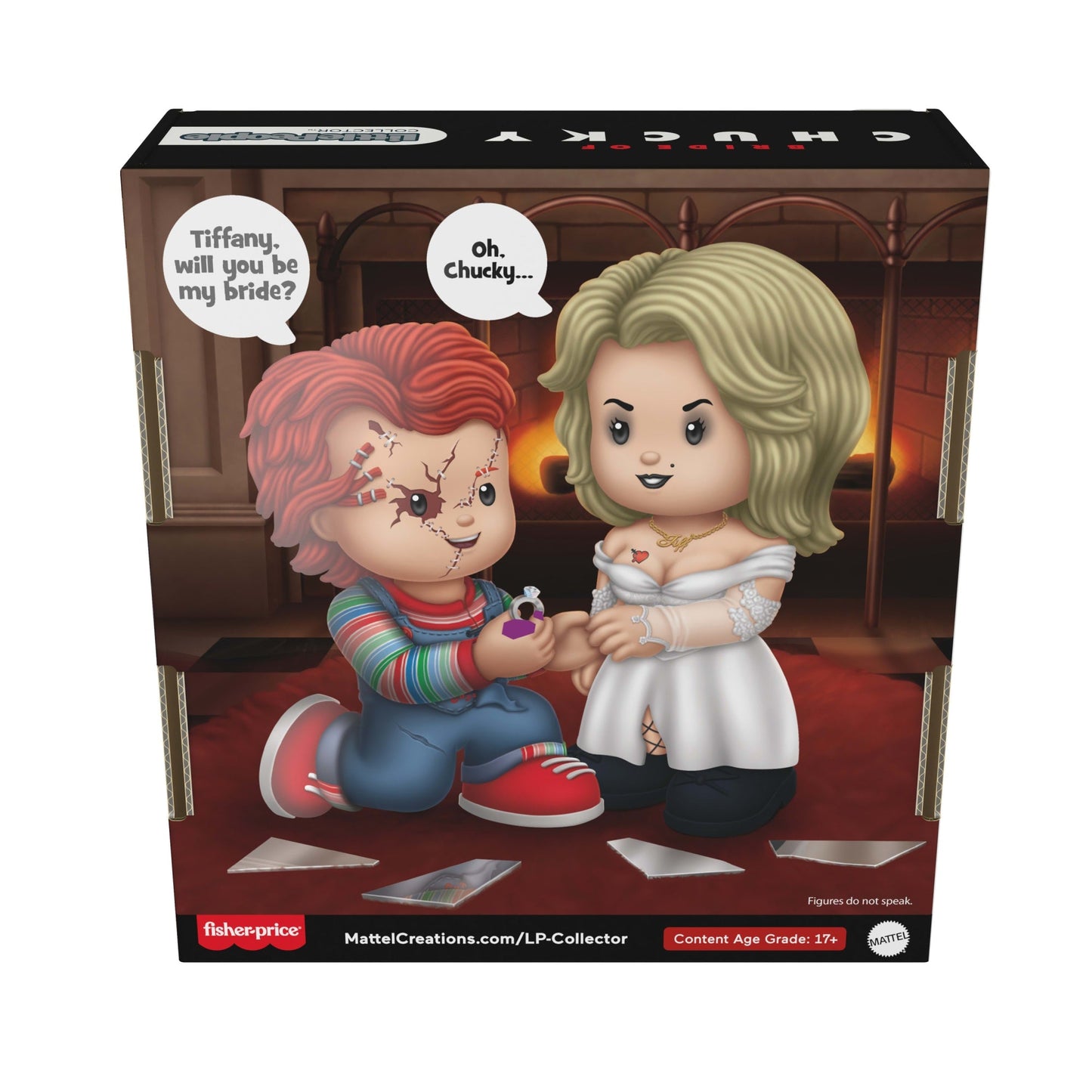 Little People Collector Bride of Chucky Movie Special Edition Set - Mô hình Figure Chucky & Tiffany - Mattel (HYM23) Mattel -
