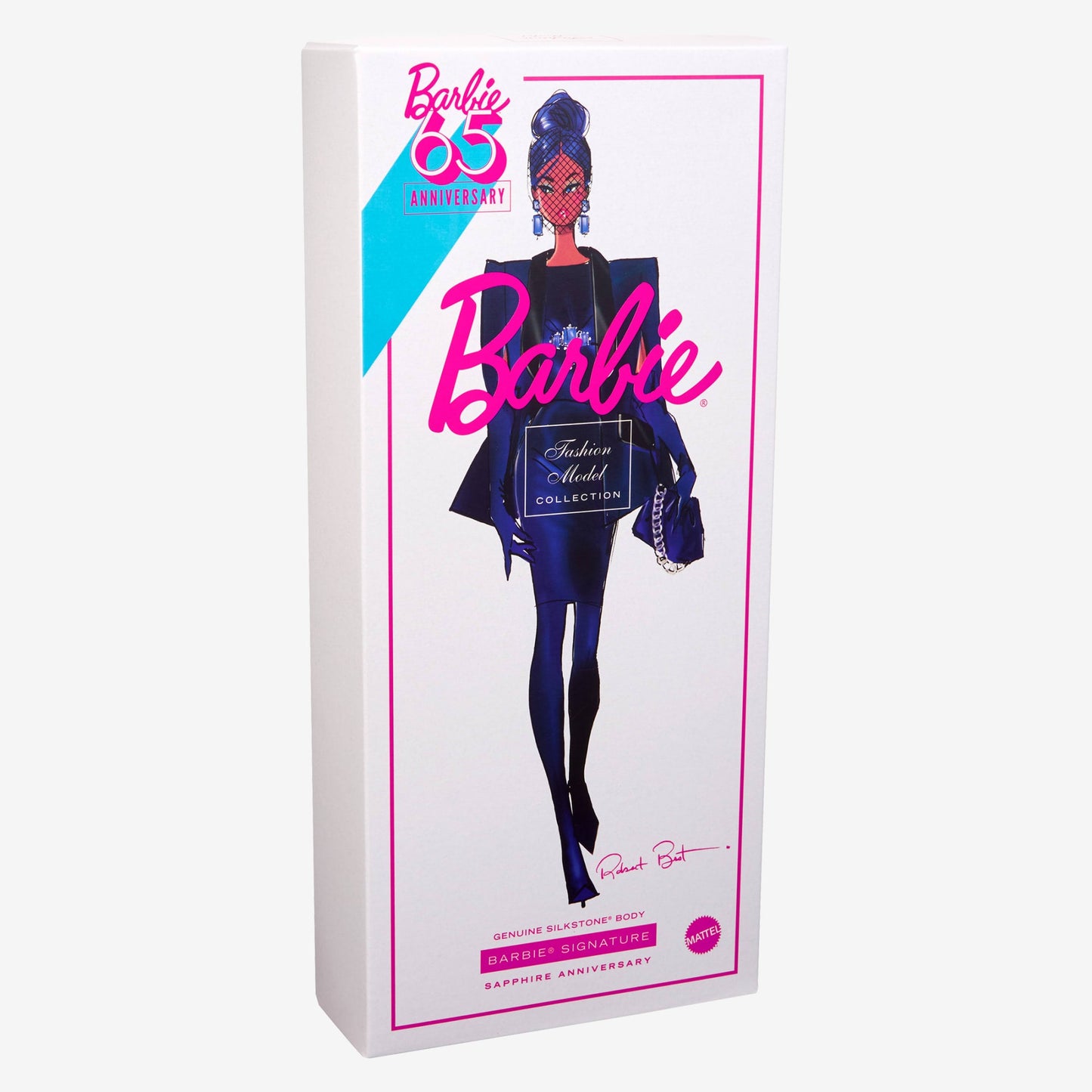 Sapphire Anniversary Barbie Fashion Model Collection Doll - Búp bê Sưu tầm Kỷ niệm 65 năm - Barbie Signature Mattel - ảnh 2 -