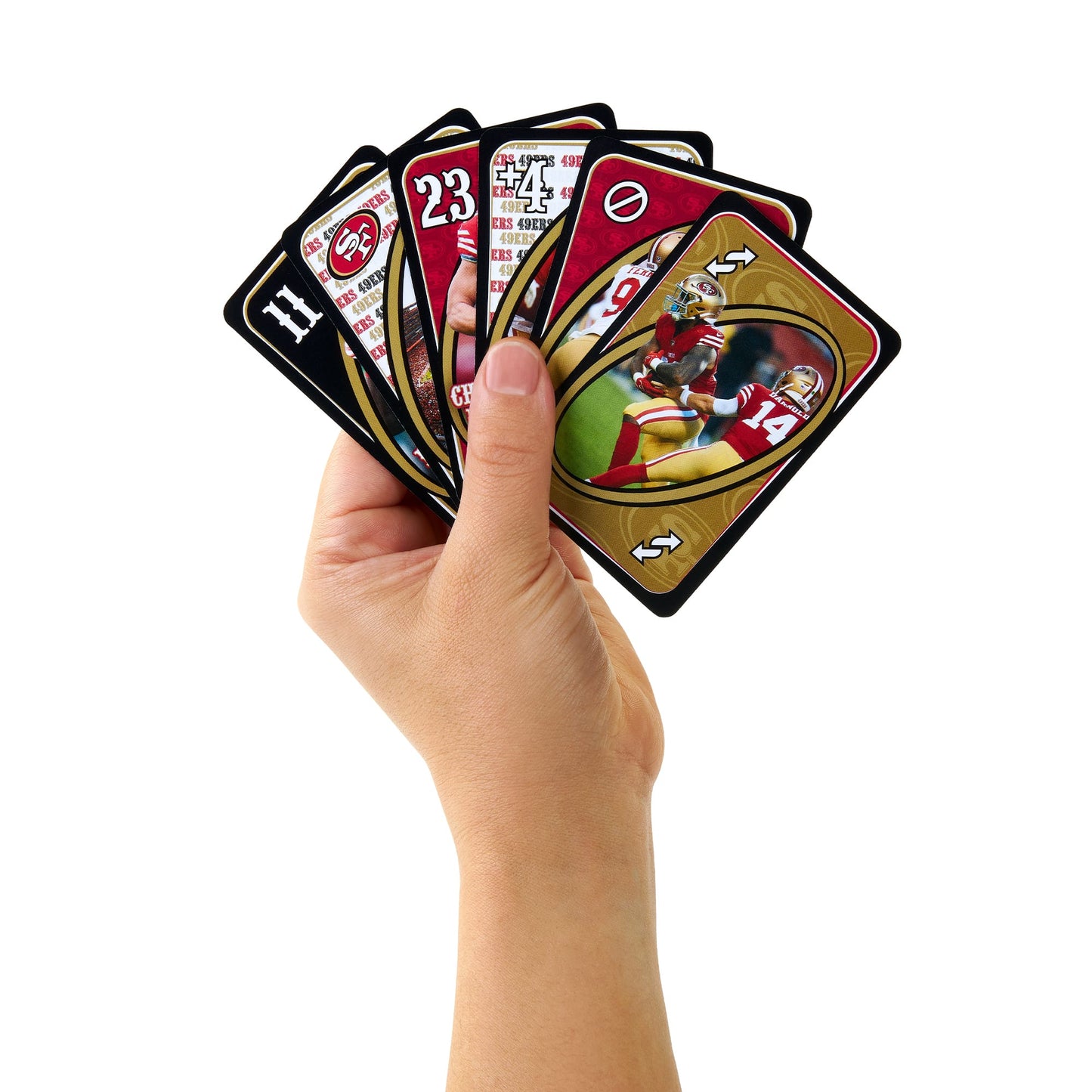 UNO Fandom NFL San Francisco 49ers Game Deck - Bộ Bài Thẻ Bài Thể Thao Mattel - Hình ảnh bổ sung 6