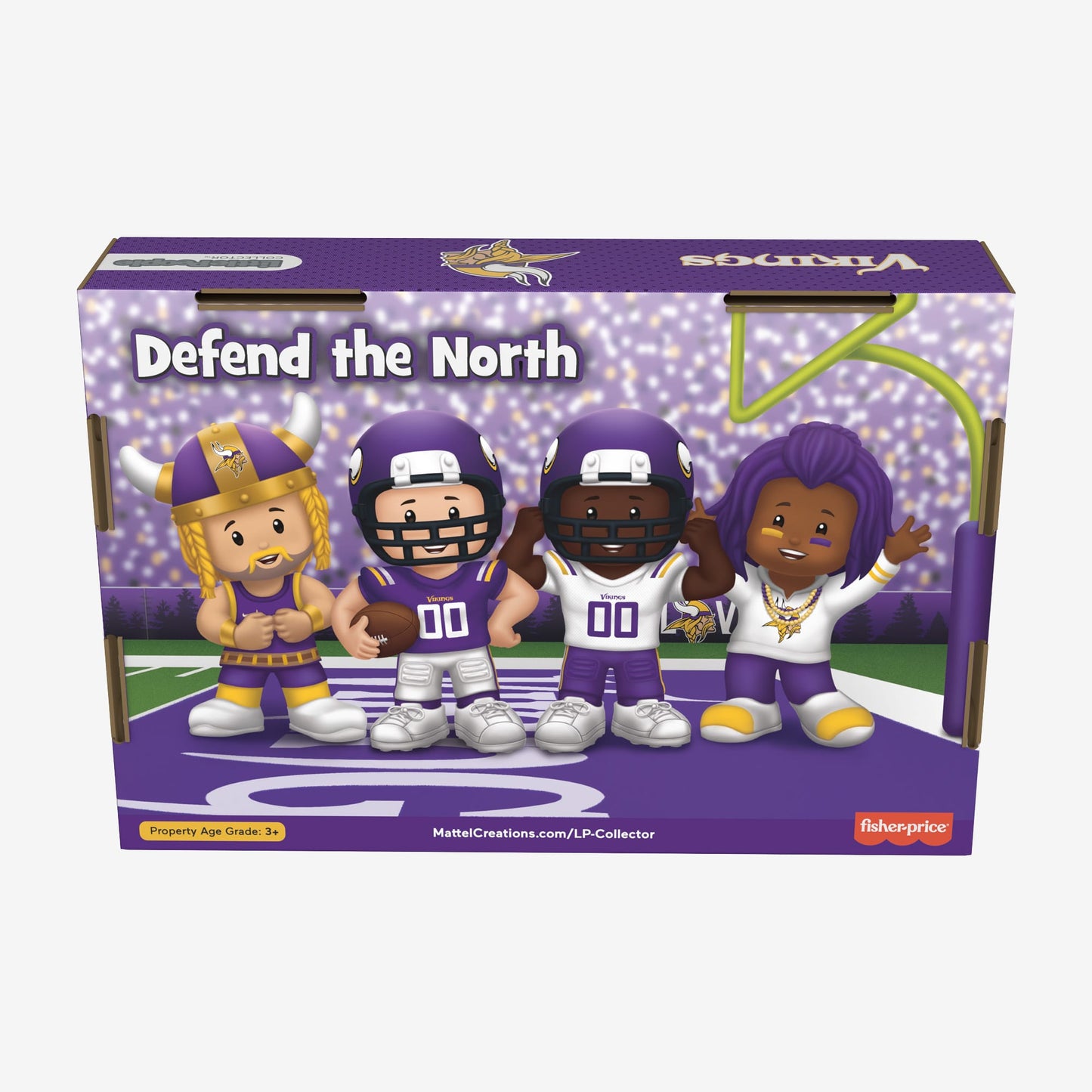 Little People Collector x NFL Minnesota Vikings Set - Bộ Mô Hình Nhân Vật Sưu Tập Đội Bóng Vikings - Mattel Mattel - ảnh 6 - 