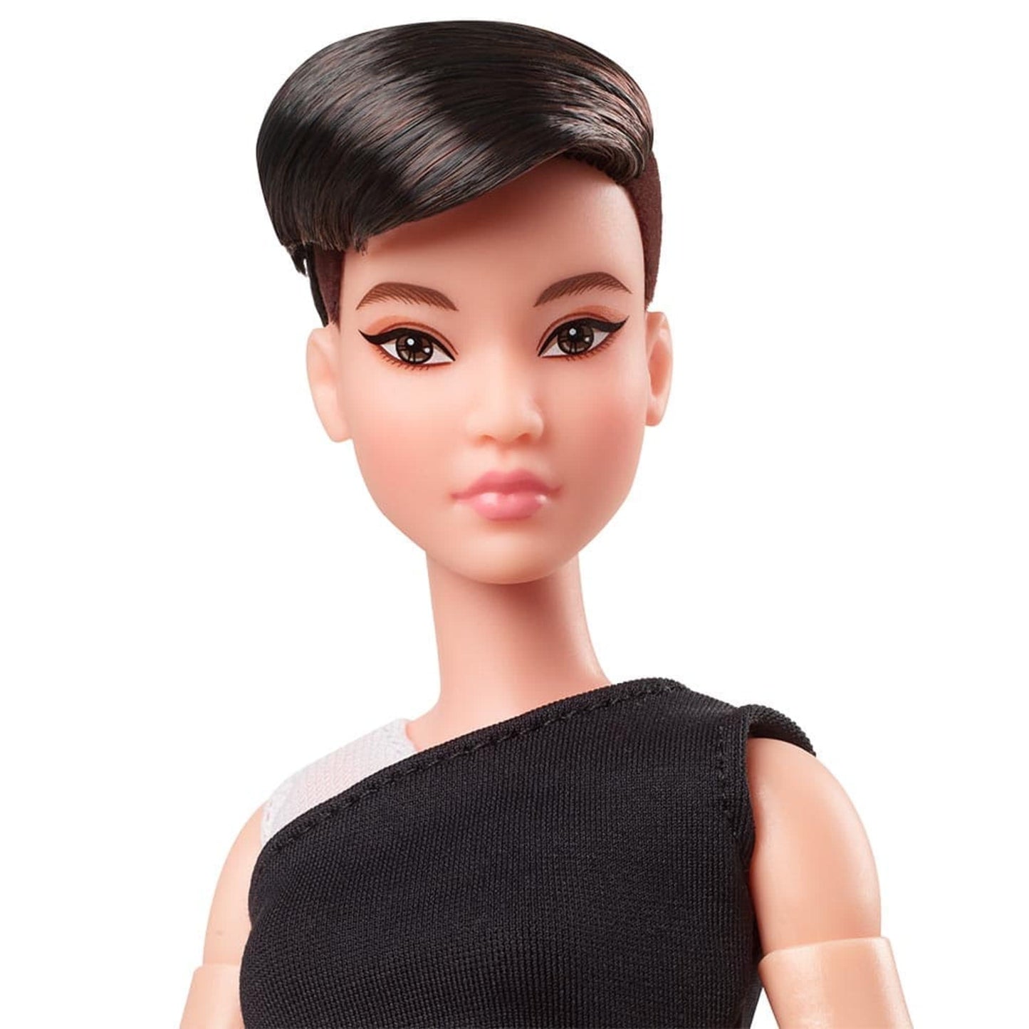 Barbie Looks Doll (Petite, Brunette Pixie Cut) Búp Bê Sưu Tầm Chính Hãng Mattel GXB29 Mattel - ảnh 4 - Figure