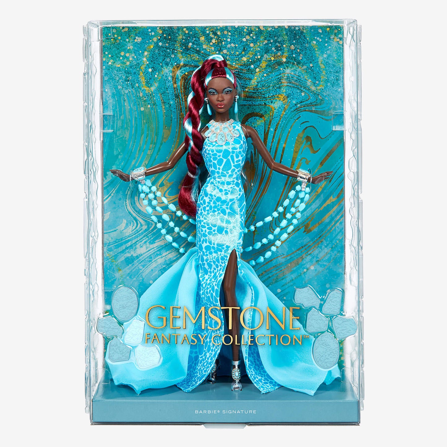 Barbie Fantasy Collection Turquoise Doll - Búp bê Sưu tầm Cao cấp - Mattel Mattel - ảnh 7 - Collectible Doll