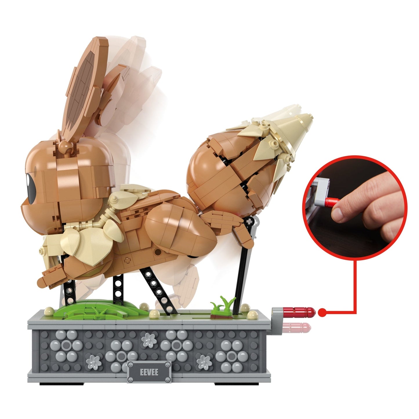 MEGA Pokémon Motion Eevee Building Set - Bộ lắp ráp mô hình chuyển động - MEGA Mattel