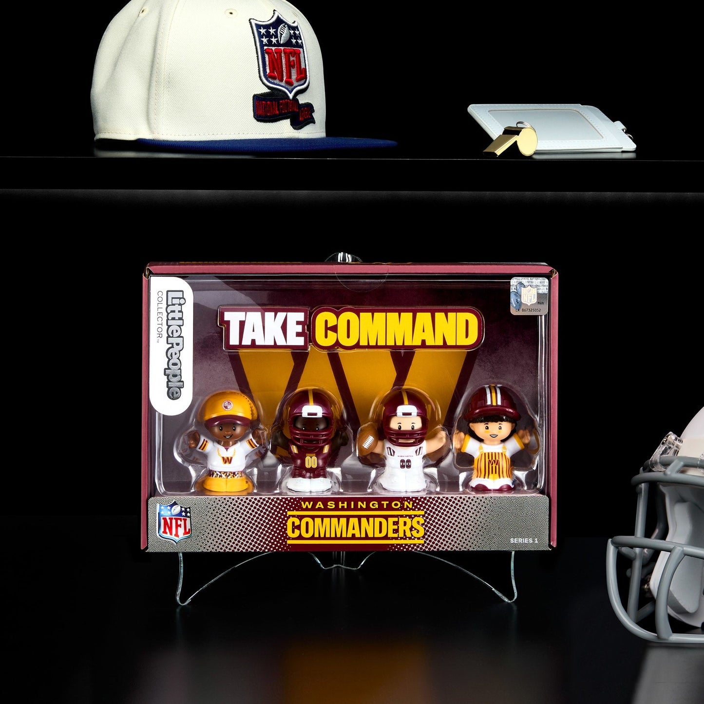 Little People Collector x NFL Washington Commanders Set - Bộ Mô Hình Sưu Tầm Thể Thao NFL - Mattel Creations - Hình ảnh sản phẩm