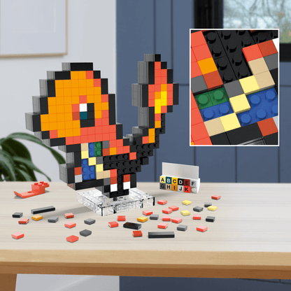Pokémon Charmander Building Set by MEGA - Bộ Lắp Ráp Pixel Art - HTH76