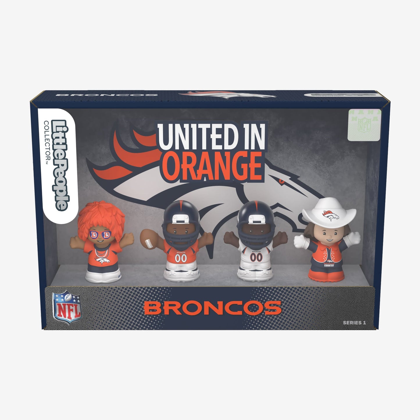 Little People Collector x NFL Denver Broncos Set - Bộ Mô Hình Sưu Tầm NFL - Mattel HNJ41 - Hình ảnh bổ sung 9