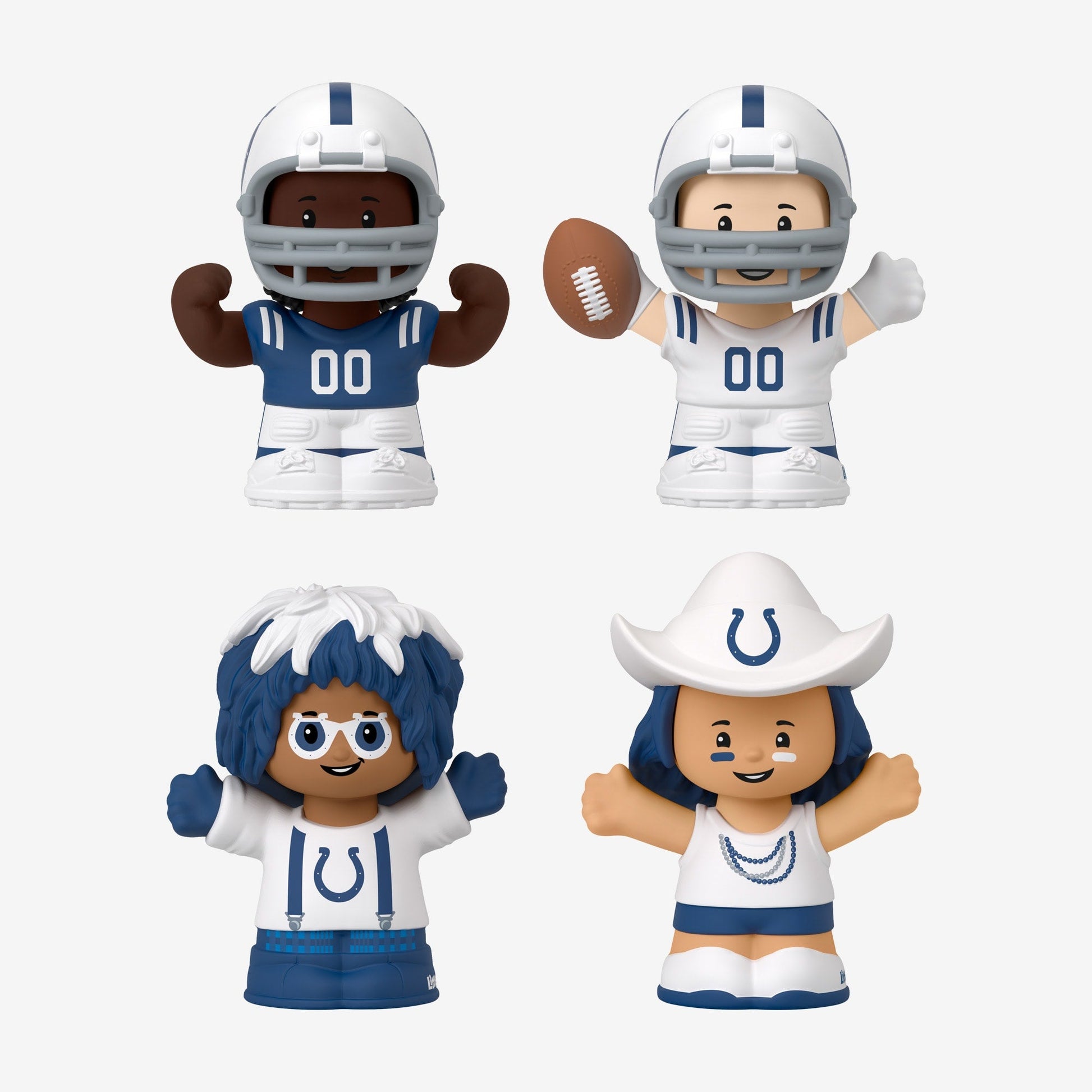 Little People Collector x NFL Indianapolis Colts Set - Bộ Nhân Vật Sưu Tầm Bóng Bầu Dục Mỹ - Mattel HNJ45 - Hình ảnh bổ sung 4