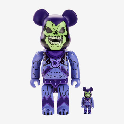 Masters of the Universe Skeletor BE@RBRICK 100% & 400% - Mô hình Art toys cao cấp Mattel x Medicom Toy - Hình ảnh sản phẩm