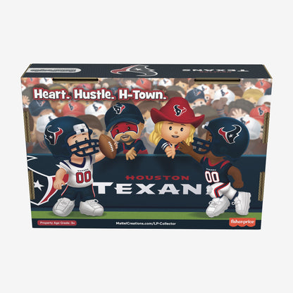 Little People Collector x NFL Houston Texans Set - Bộ Mô Hình Đồ Chơi Sưu Tầm Thể Thao - Mattel