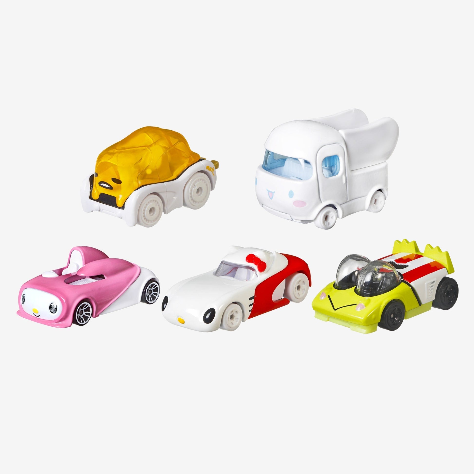 Hot Wheels Sanrio Character Cars 5-Pack - Bộ 5 Xe Mô Hình Nhân Vật Sanrio - Mattel - Hình ảnh sản phẩm