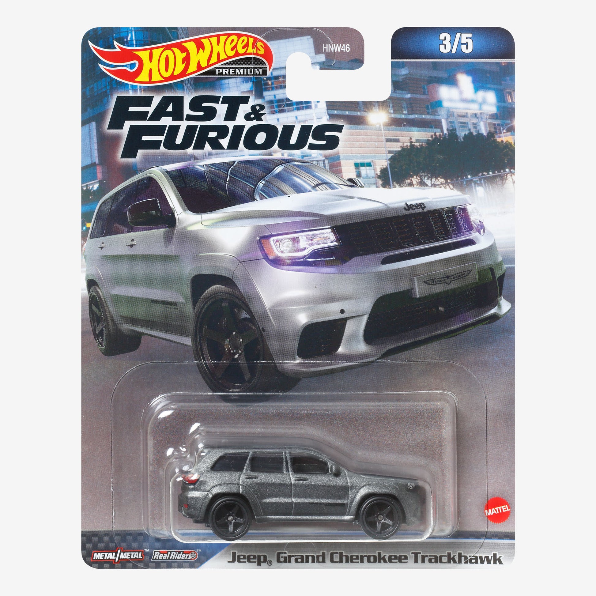 Hot Wheels Fast & Furious Premium Series, Jeep Grand Cherokee Trackhawk - Xe mô hình Die-cast cao cấp Hot Wheels - Hình ảnh sản phẩm