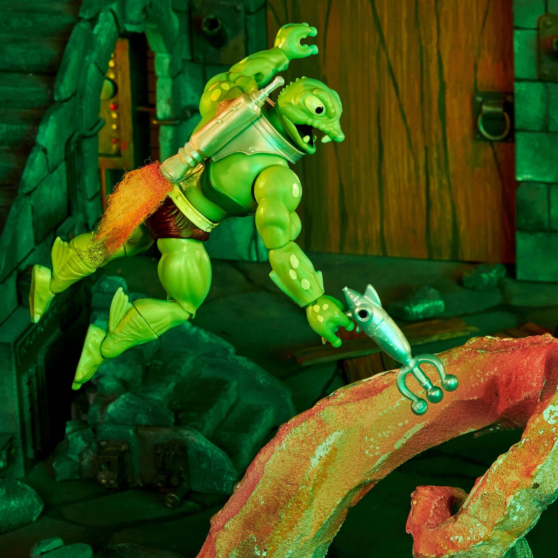 MOTU Origins Frog Monger Figure - Mô Hình Nhân Vật Hành Động Masters of the Universe - Mattel Creations - Hình ảnh bổ sung 7