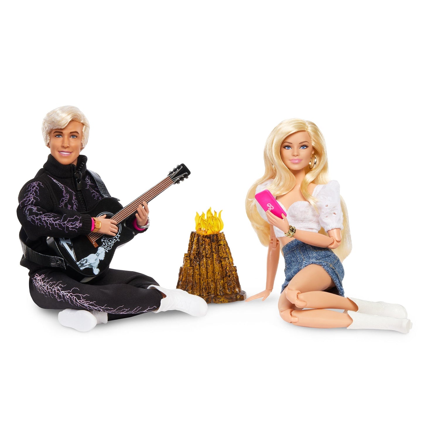 Barbie The Movie Barbie and Ken Campfire Scene 2-Pack - Bộ 2 Búp Bê Sưu Tầm Cảnh Lửa Trại - Barbie Signature JBJ21 - Hình ảnh bổ sung 5