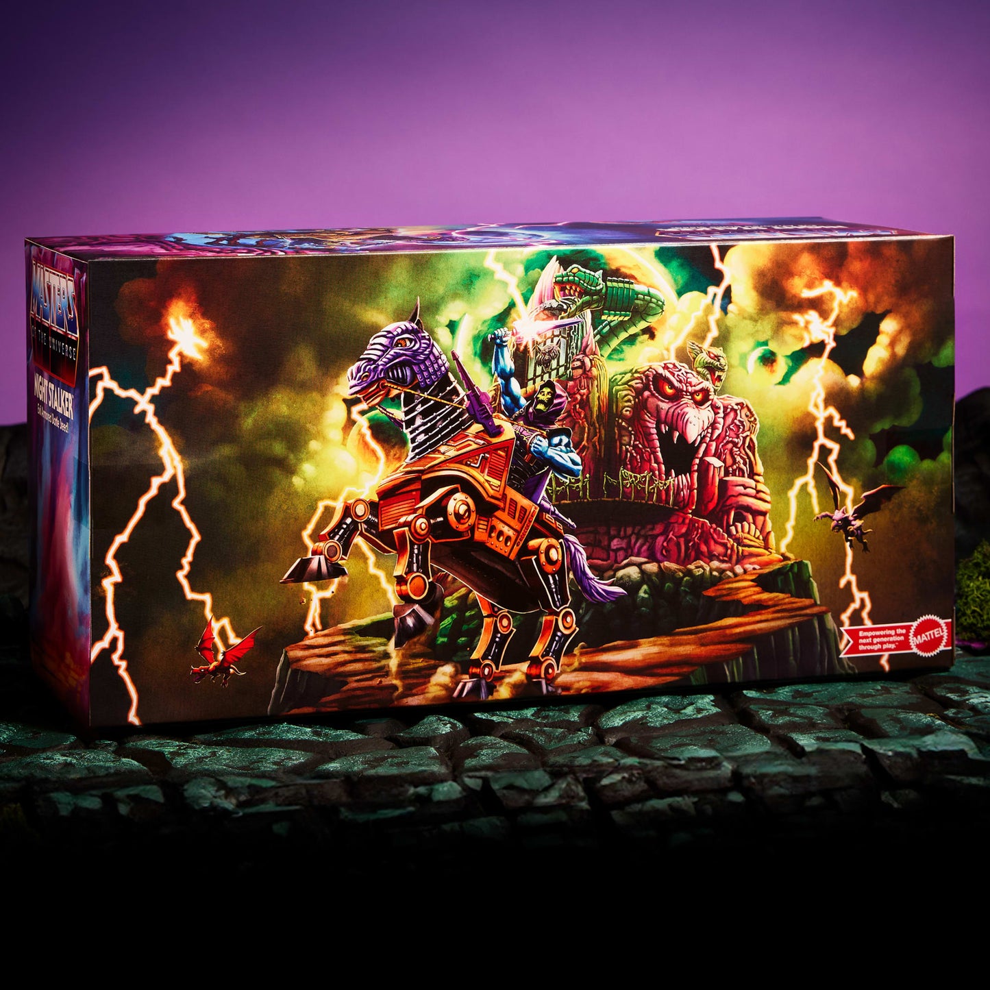 Masters of the Universe Origins Night Stalker Vehicle Mô Hình Chiến Mã Bọc Giáp Mattel HTM99 - Hình ảnh bổ sung 7
