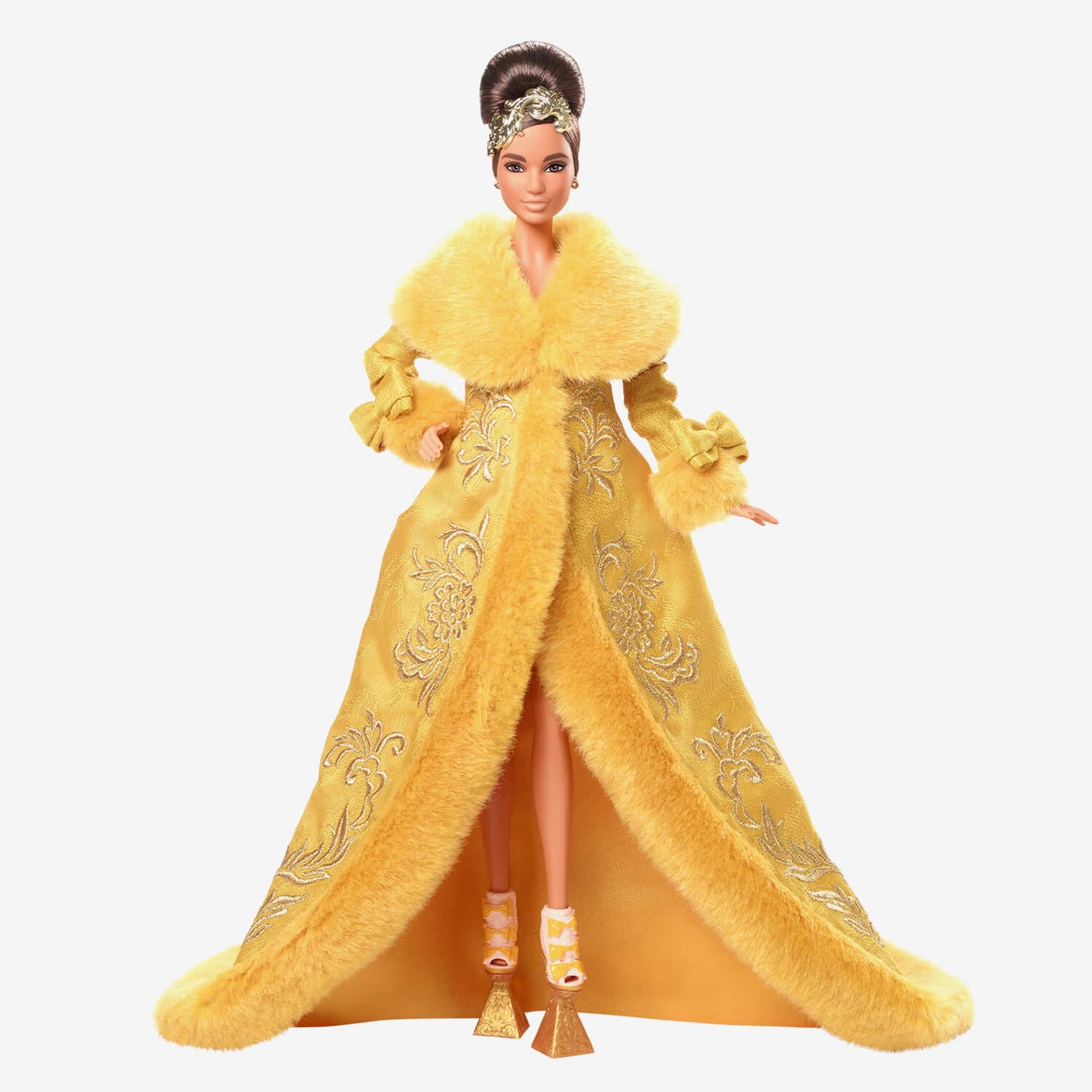 Guo Pei Barbie Doll Wearing Golden-Yellow Gown - Búp bê Sưu tầm Cao cấp Barbie Signature - Hình ảnh sản phẩm
