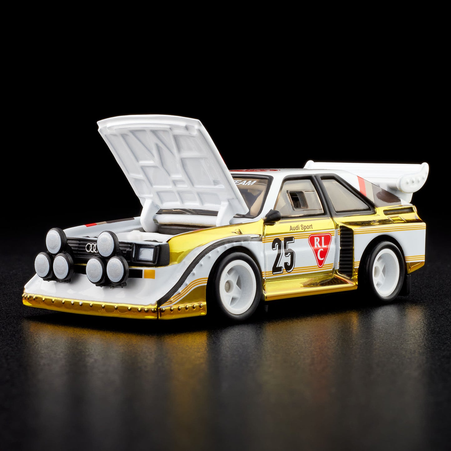 RLC Exclusive 1985 Audi Sport quattro S1 - Xe Mô Hình Rally 1:64 Hot Wheels Red Line Club