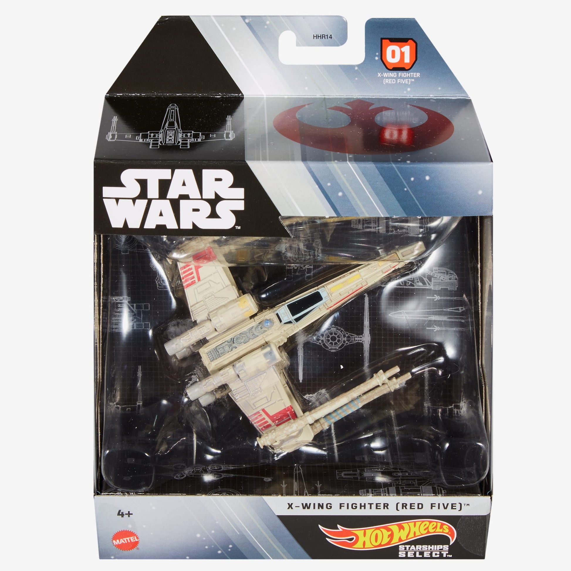 Hot Wheels Star Wars Starships Select X-wing Fighter (Red Five) Mô Hình Phi Thuyền Chiến Đấu Hot Wheels - Hình ảnh sản phẩm