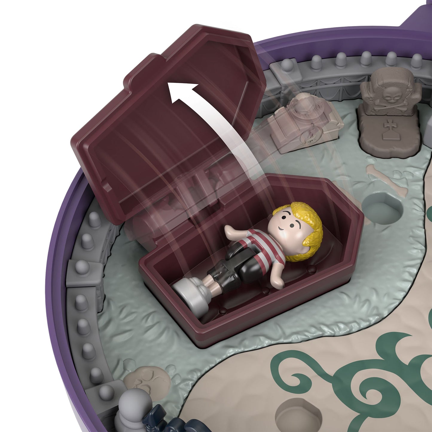 Polly Pocket Collector The Addams Family Compact - Đồ Chơi Mô Hình Sưu Tầm Mattel HXW25 - Hình ảnh bổ sung 6