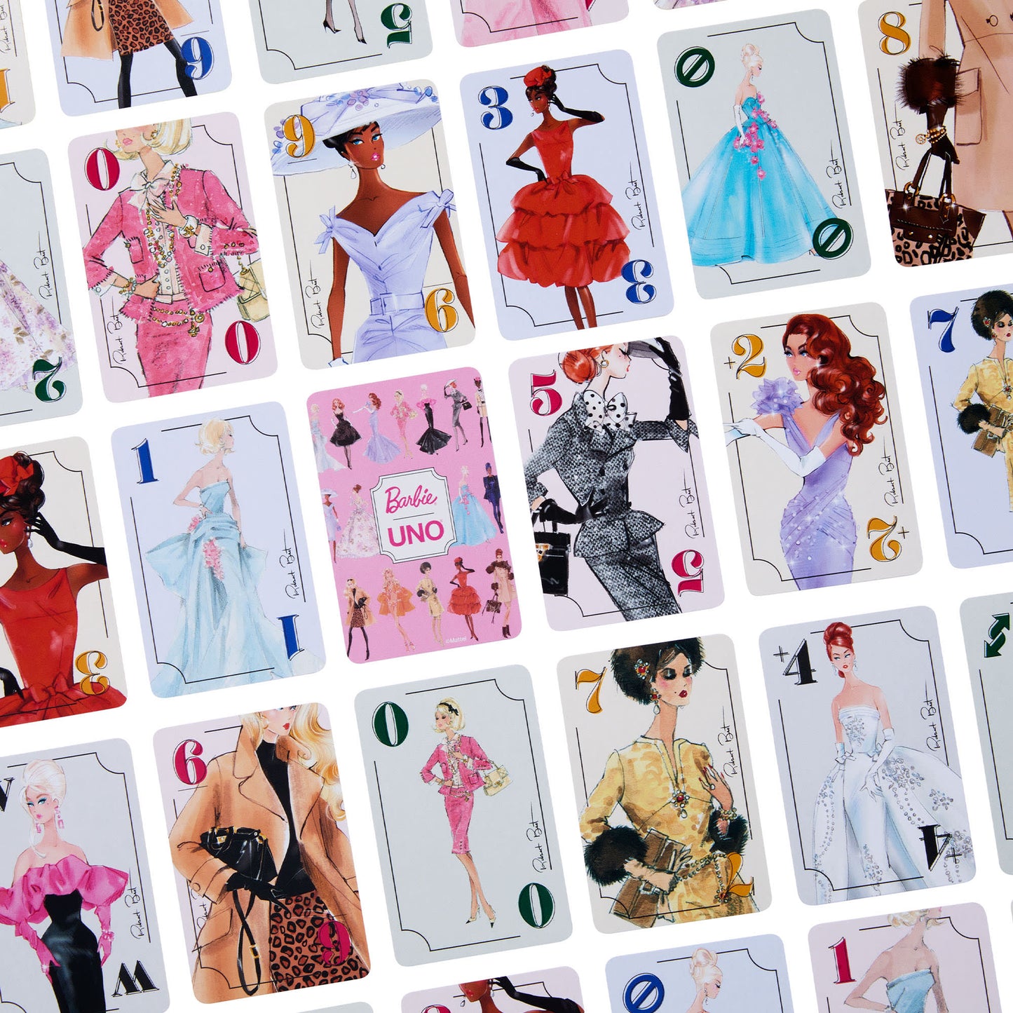 UNO Canvas Barbie Fashion Model Collection Deck - Bộ bài UNO sưu tầm phiên bản Barbie - Mattel Creations - Hình ảnh bổ sung 8