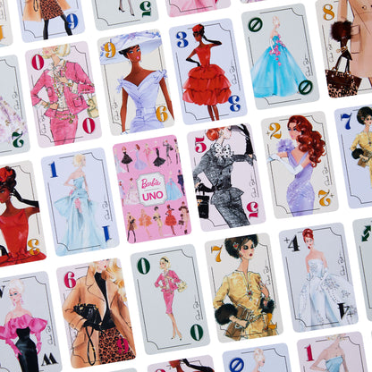 UNO Canvas Barbie Fashion Model Collection Deck - Bộ bài UNO sưu tầm phiên bản Barbie - Mattel Creations - Hình ảnh bổ sung 8