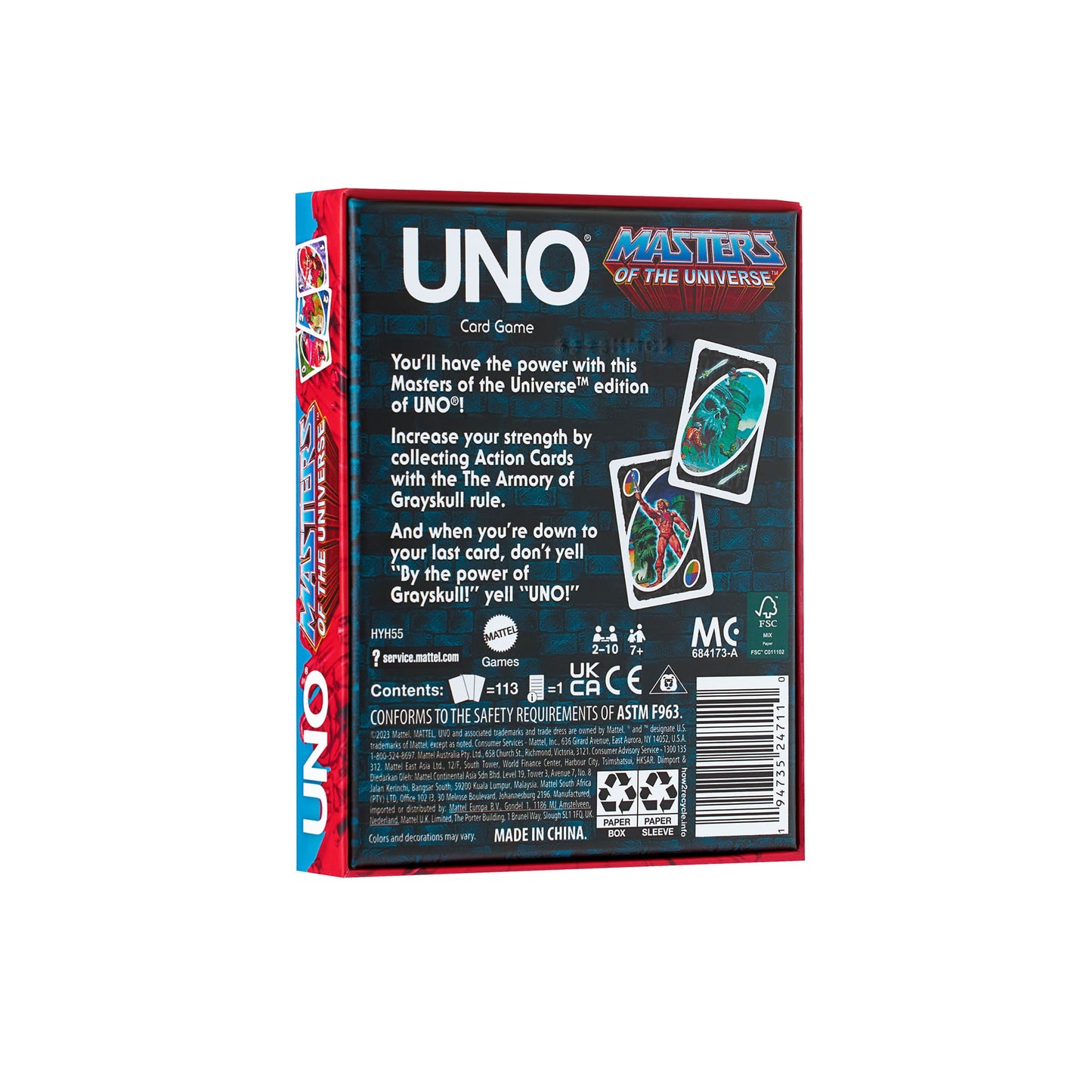UNO Fandom MOTU Game - Trò chơi thẻ bài Masters Of The Universe - Mattel Creations