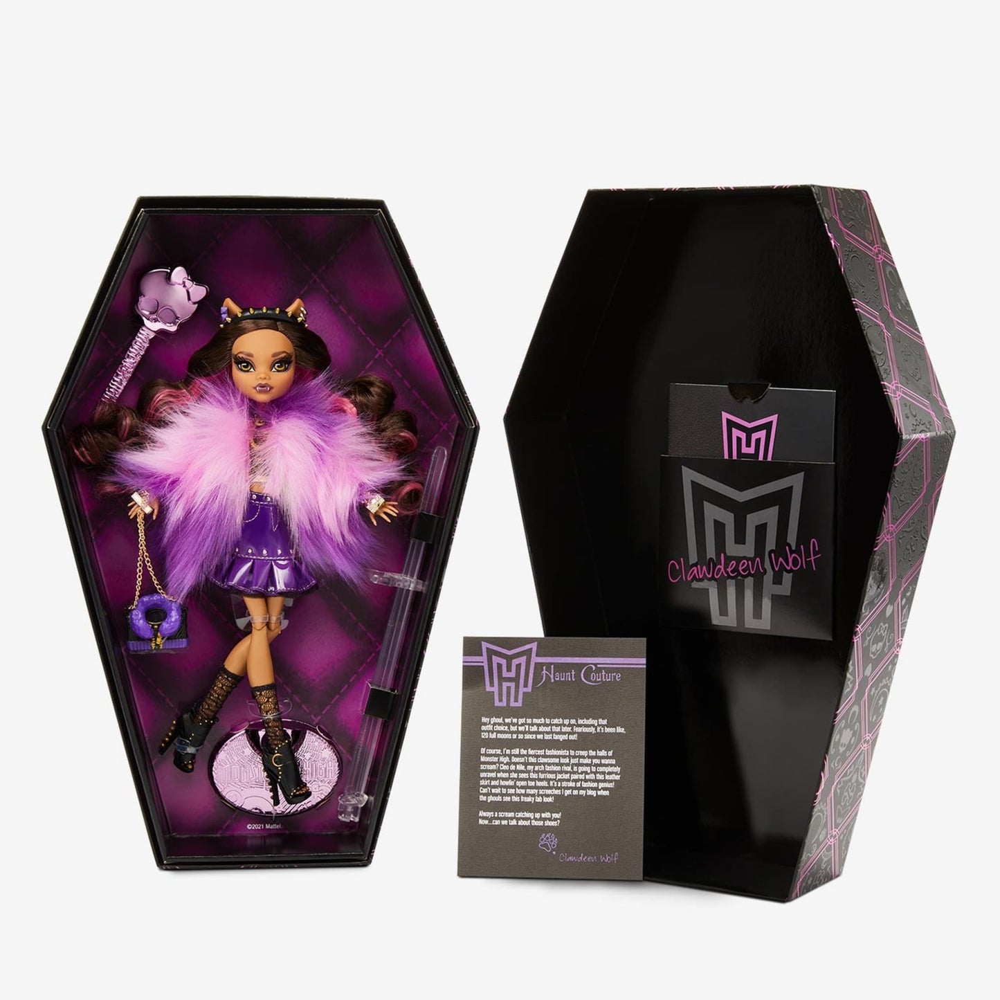 Monster High Clawdeen Haunt Couture Doll - Búp bê Sưu tầm Cao cấp - Mattel Creations - Hình ảnh bổ sung 6