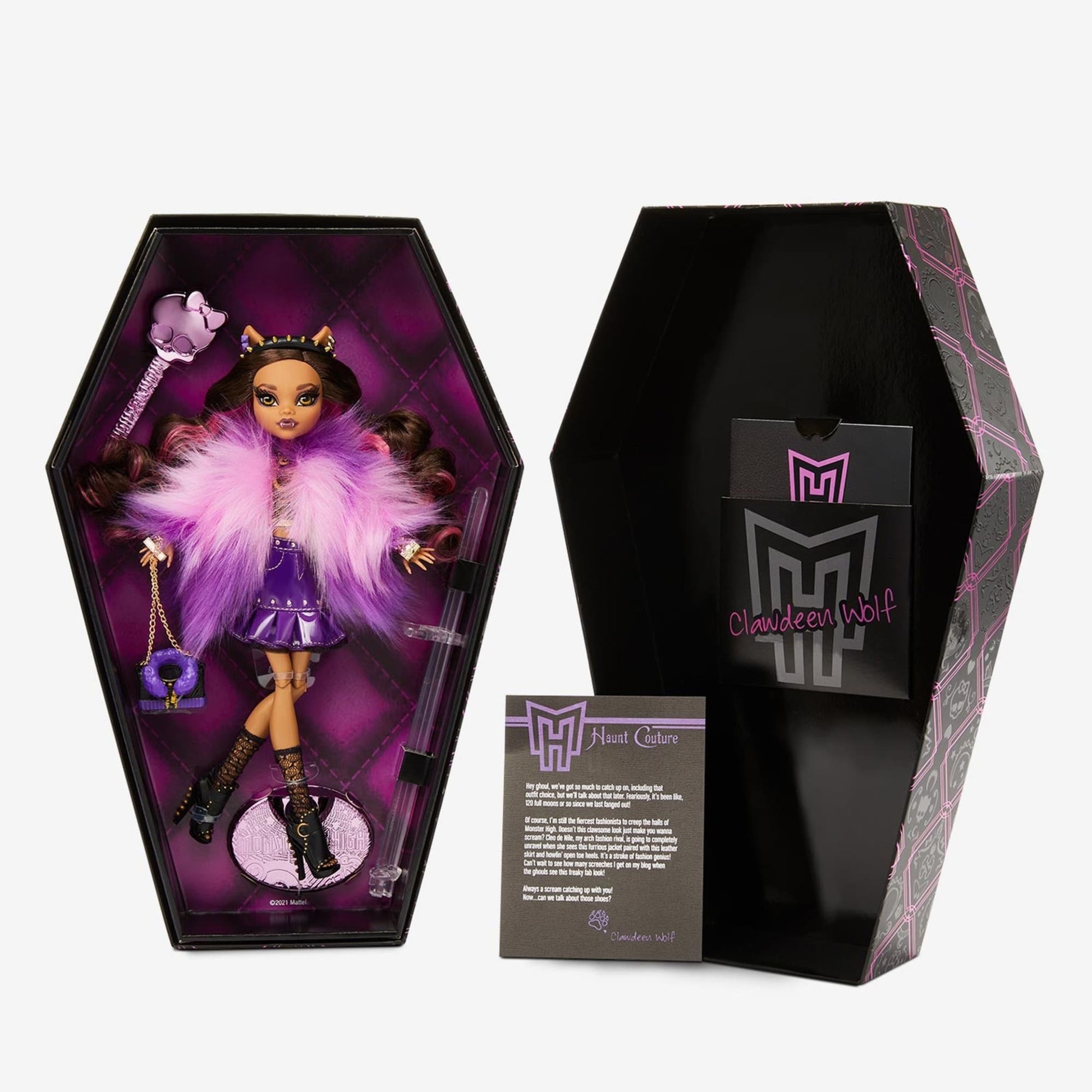 Monster High Clawdeen Haunt Couture Doll - Búp bê Sưu tầm Cao cấp - Mattel Creations - Hình ảnh bổ sung 6