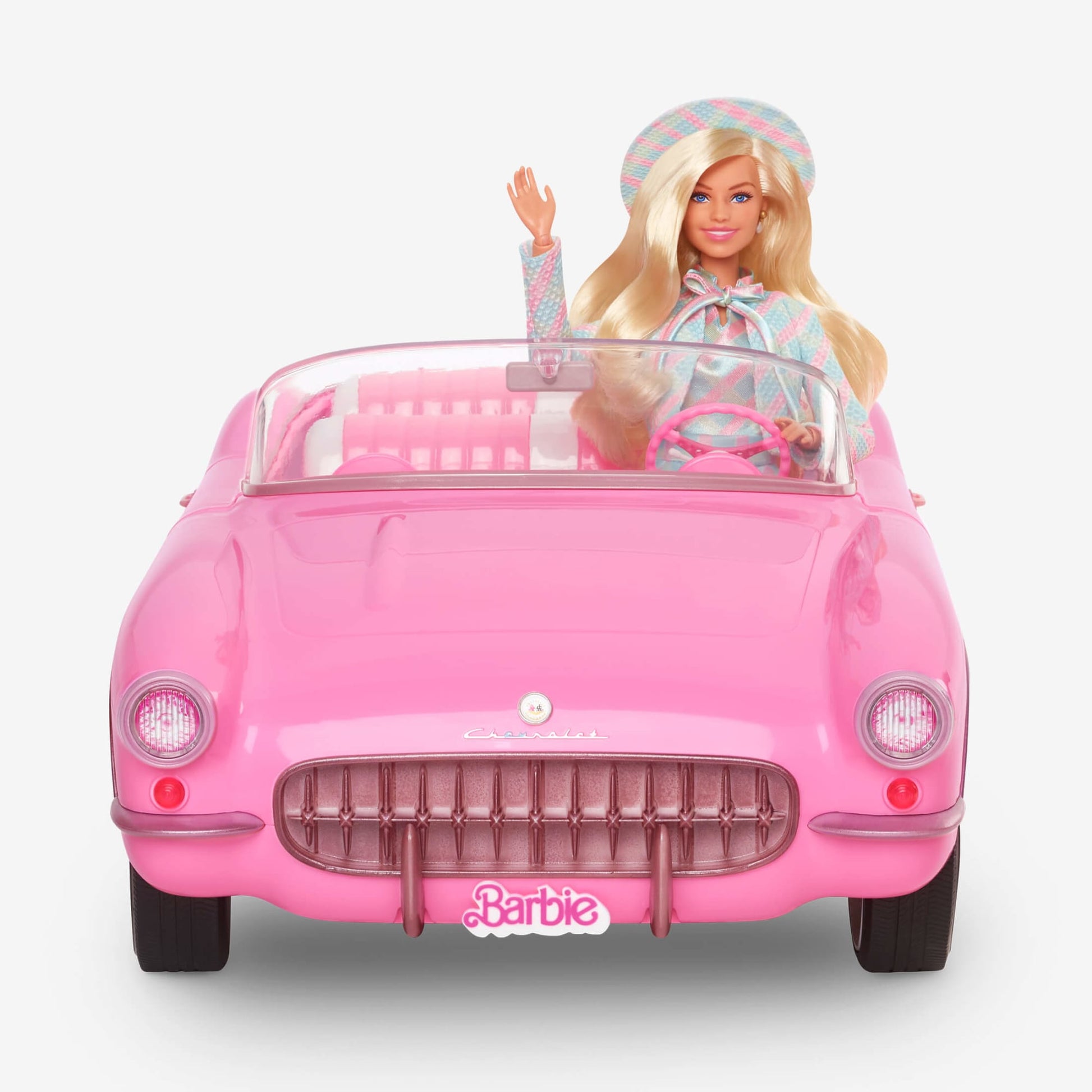 Barbie The Movie Pink Corvette Convertible - Xe Mui Trần Sưu Tầm Mattel - Hình ảnh bổ sung 7