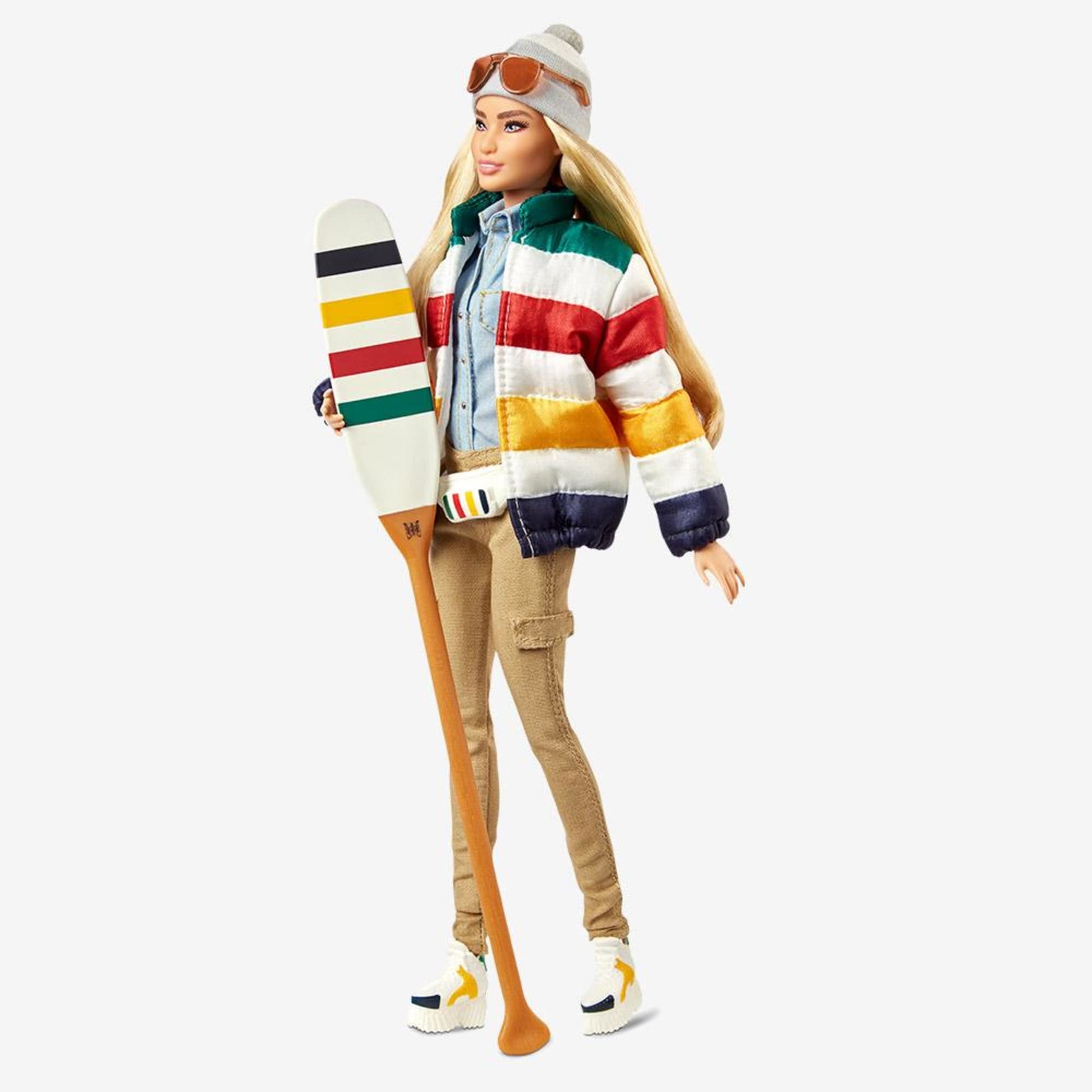 HBC Stripes Barbie Doll - Búp Bê Sưu Tầm Kỷ Niệm 350 Năm Hudson's Bay - Gold Label - Hình ảnh chi tiết 2
