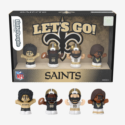 Little People Collector x NFL New Orleans Saints Set - Bộ Mô Hình Nhân Vật Bóng Bầu Dục Mattel - Góc nhìn khác 3