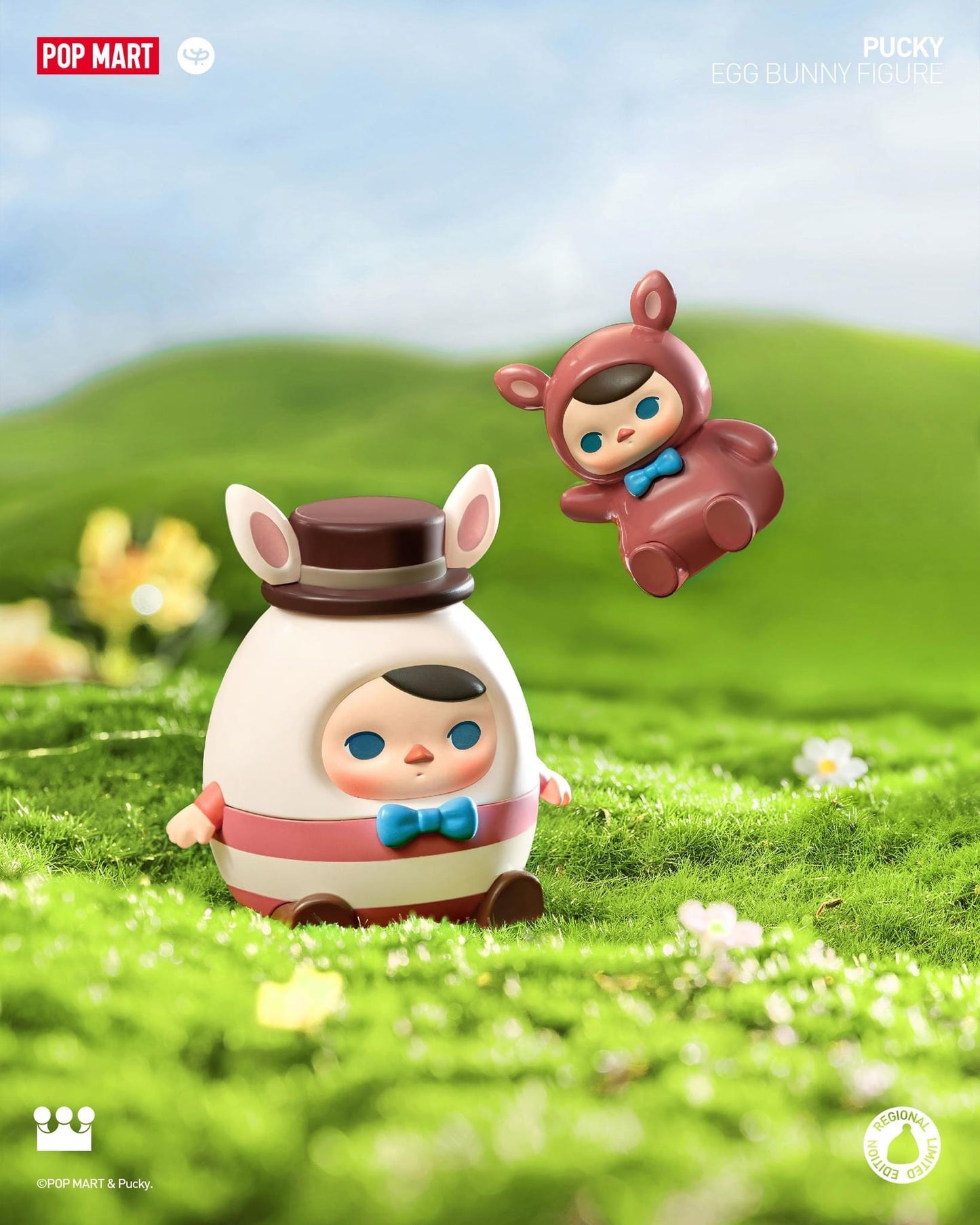 PUCKY Egg Bunny Figure - Mô Hình Art Toy Thỏ Trứng Pop Mart