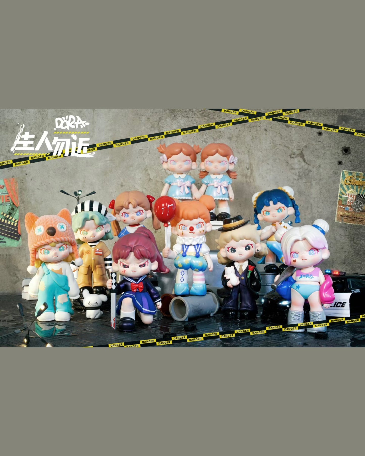 Dora Keep Away From Stranger Blind Box Series - Mô Hình Art Toy TNT Space - Hình ảnh sản phẩm