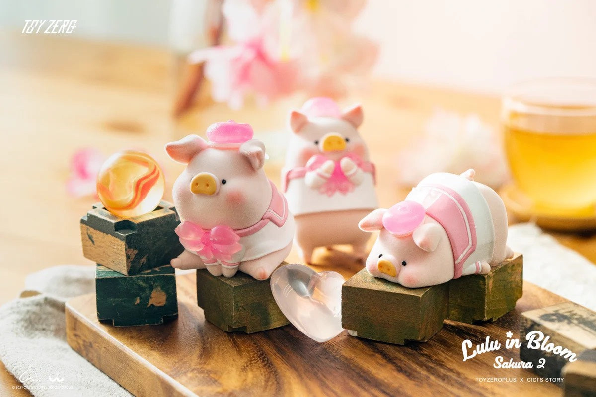 LuLu The Piggy Lulu in Bloom Sakura - Blindbox Đồ Chơi Mô Hình - Toyzero+ - Góc nhìn khác 3