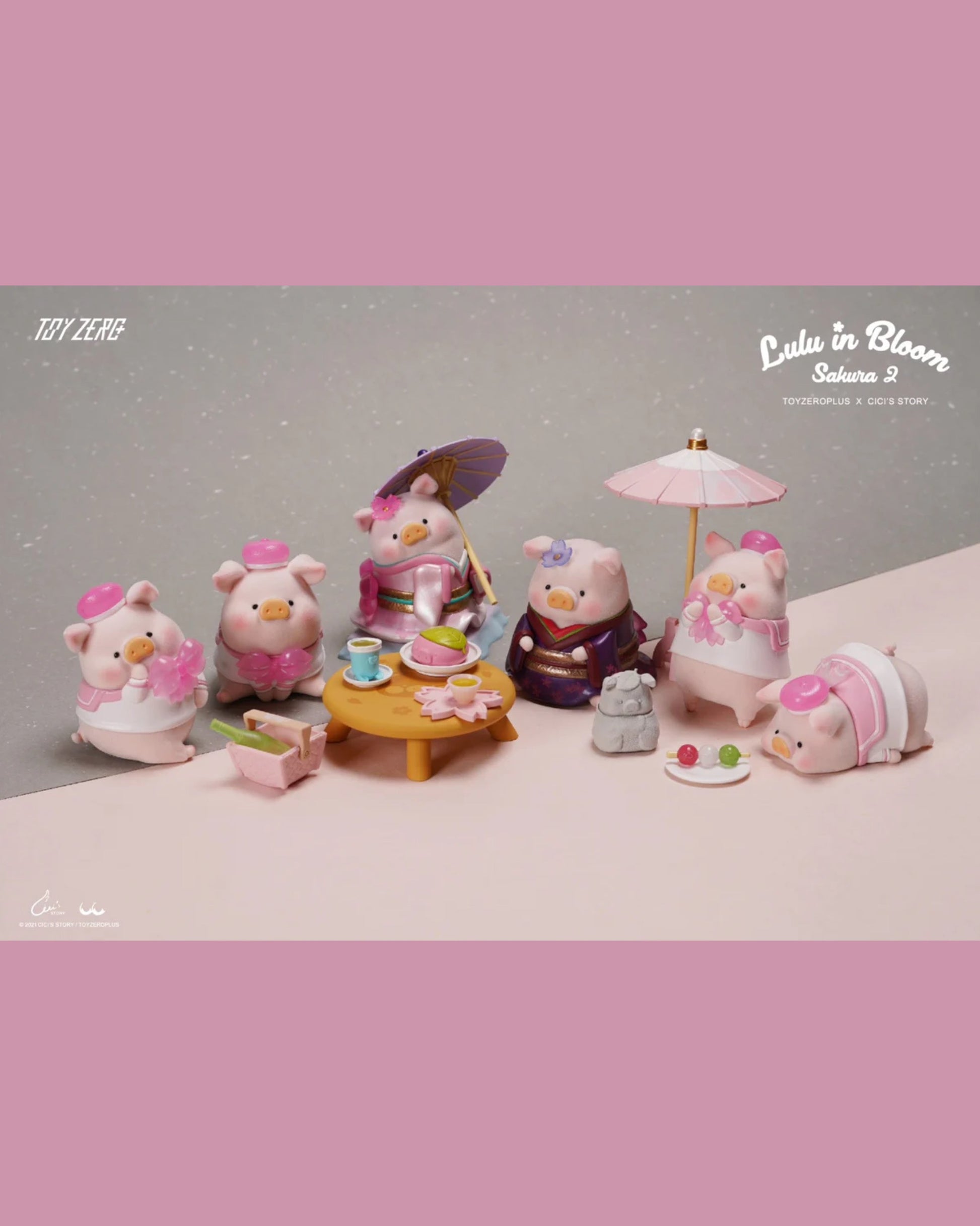 LuLu The Piggy Lulu in Bloom Sakura - Blindbox Đồ Chơi Mô Hình - Toyzero+ - Hình ảnh sản phẩm