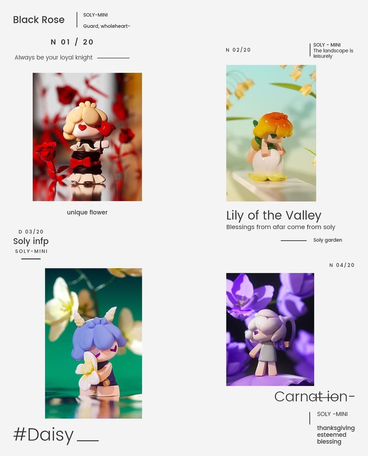 SOLY-The Soly Garden - Mô Hình Blind Box Nghệ Thuật Heyone