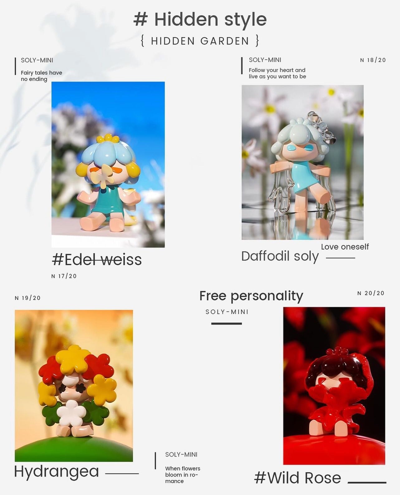 SOLY-The Soly Garden - Mô Hình Blind Box Nghệ Thuật Heyone