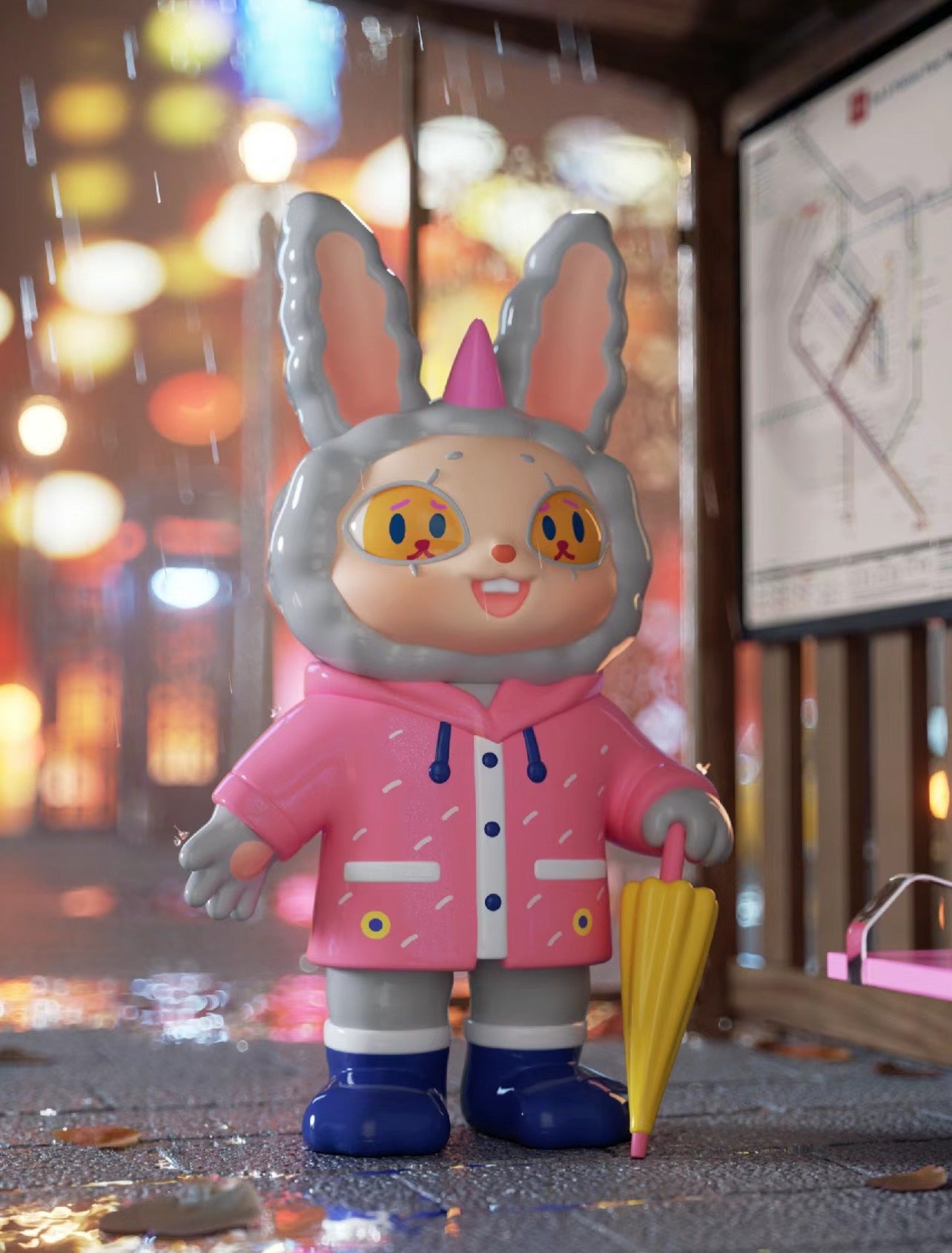 Agan Touchable City Blind Box Series - Mô Hình Blind Box Art Toy Finding Unicorn