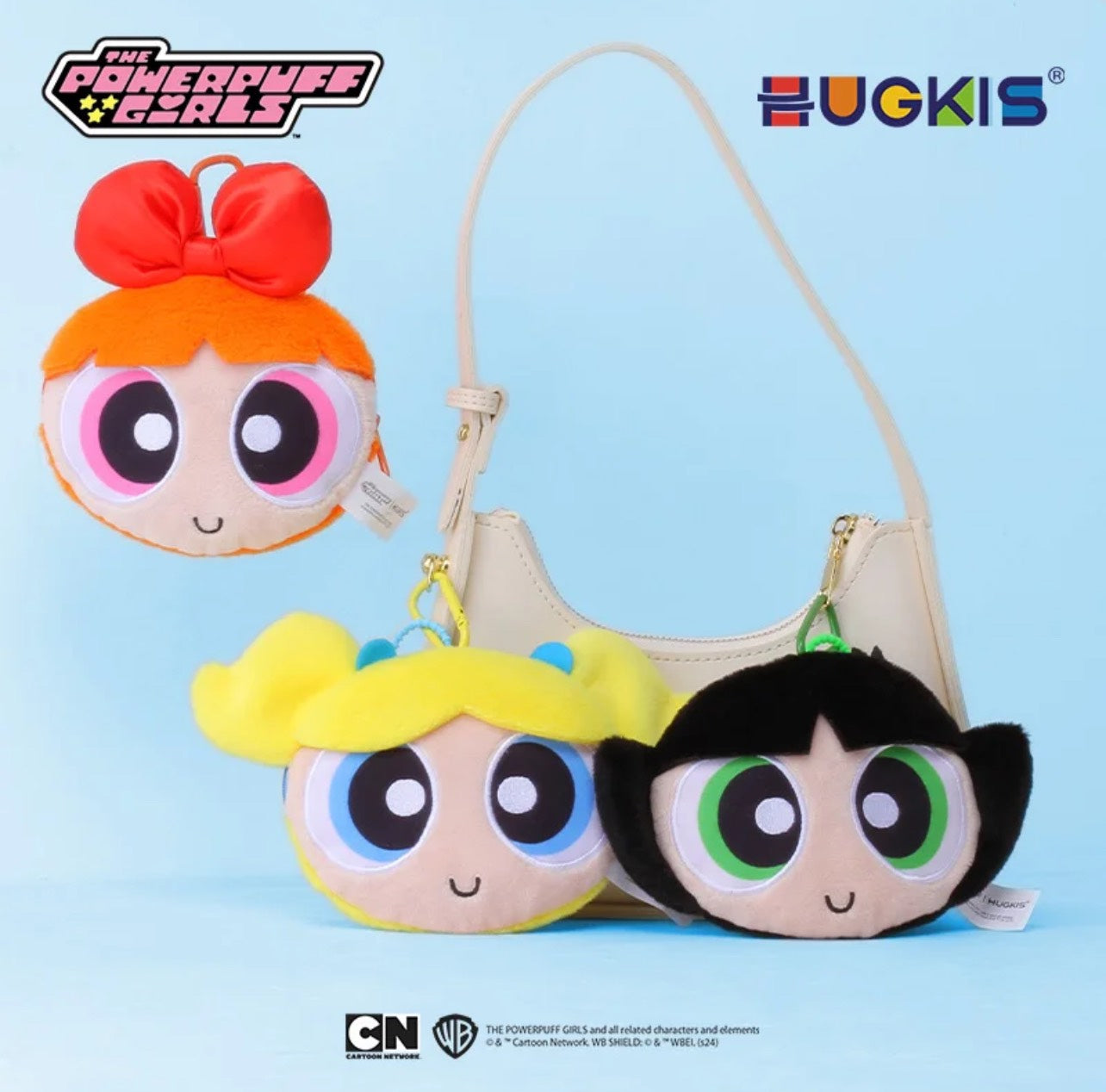The Powerpuff Girls - Flower Pouch - Túi đựng bông hình hoa HugKis - Hình ảnh sản phẩm