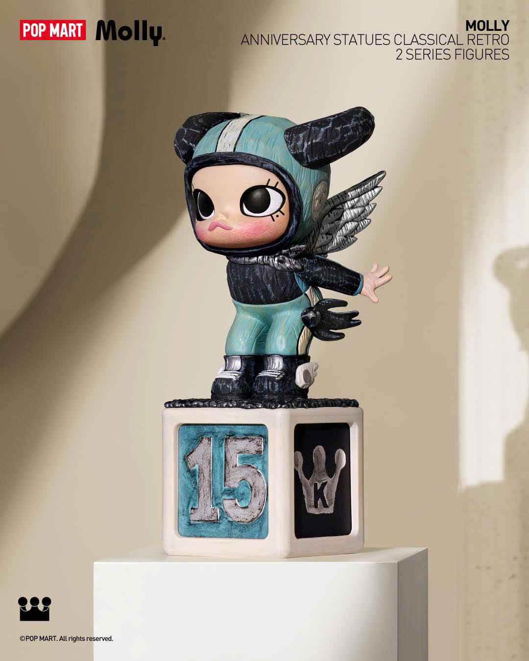 MOLLY Anniversary Statues Classical Retro 2 Series - Mô Hình Blindbox Chính Hãng Pop Mart Pop Mart - ảnh 1 - Art Toy