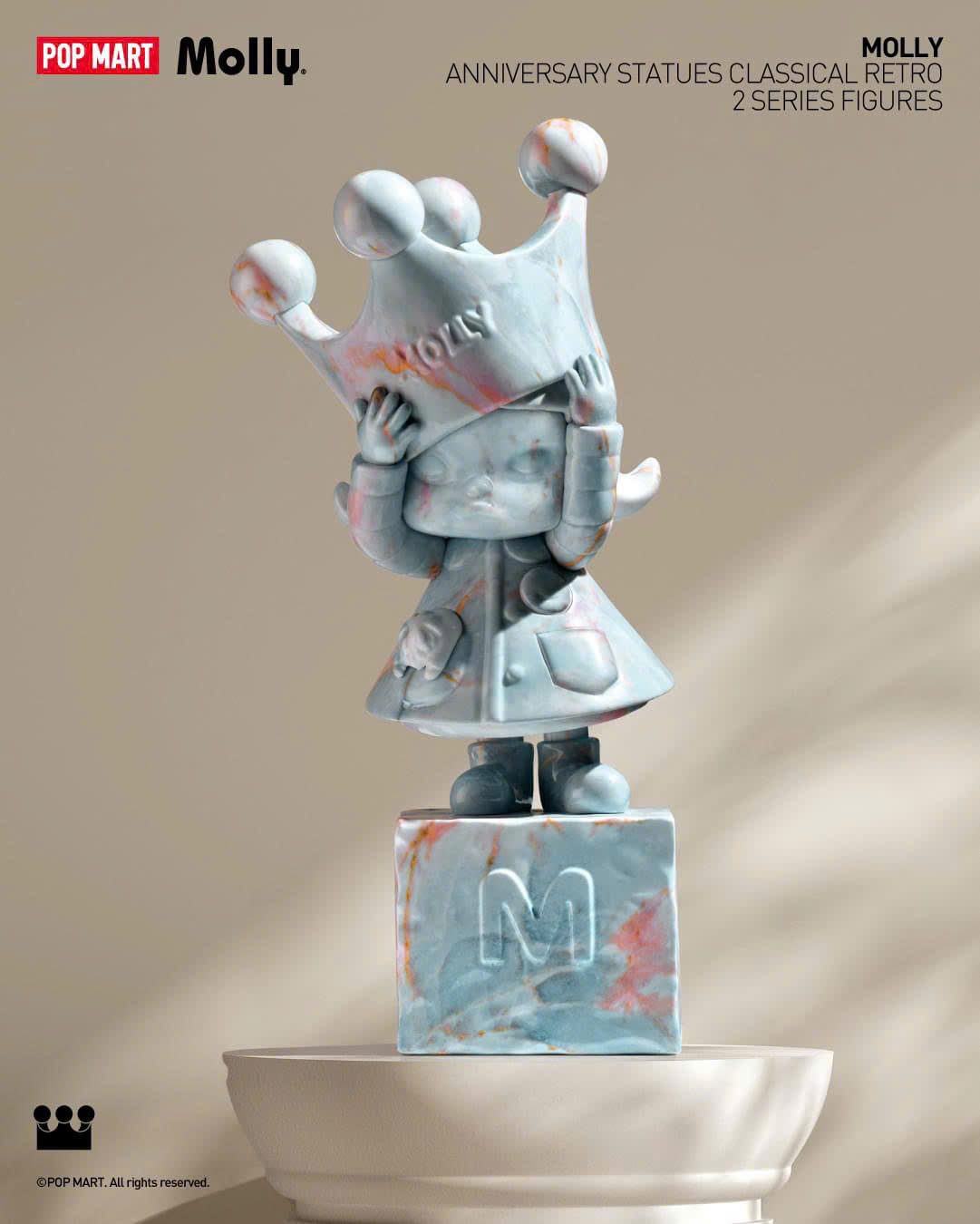 MOLLY Anniversary Statues Classical Retro 2 Series - Mô Hình Blindbox Chính Hãng Pop Mart