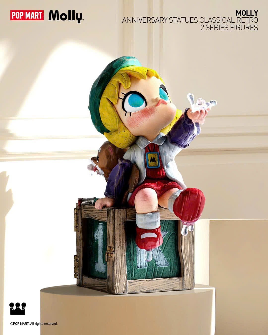 MOLLY Anniversary Statues Classical Retro 2 Series - Mô Hình Blindbox Chính Hãng Pop Mart - Hình ảnh chi tiết 2
