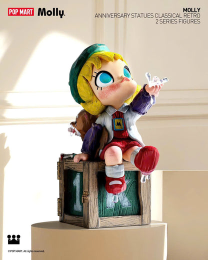 MOLLY Anniversary Statues Classical Retro 2 Series - Mô Hình Blindbox Chính Hãng Pop Mart - Hình ảnh chi tiết 2