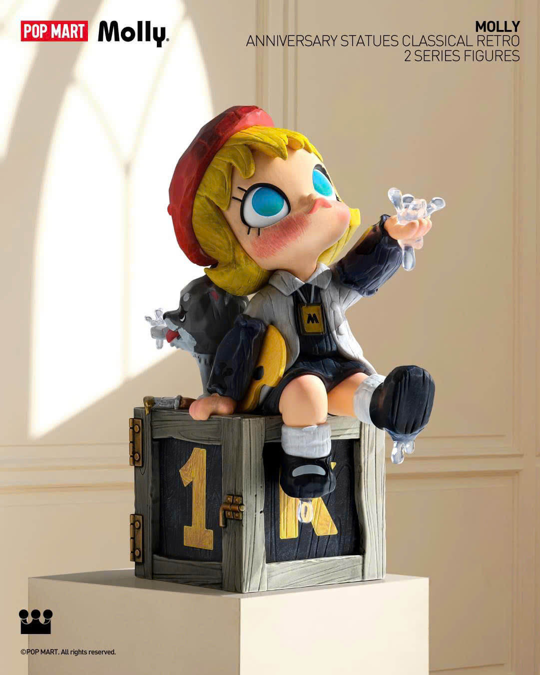 MOLLY Anniversary Statues Classical Retro 2 Series - Mô Hình Blindbox Chính Hãng Pop Mart - Góc nhìn khác 3