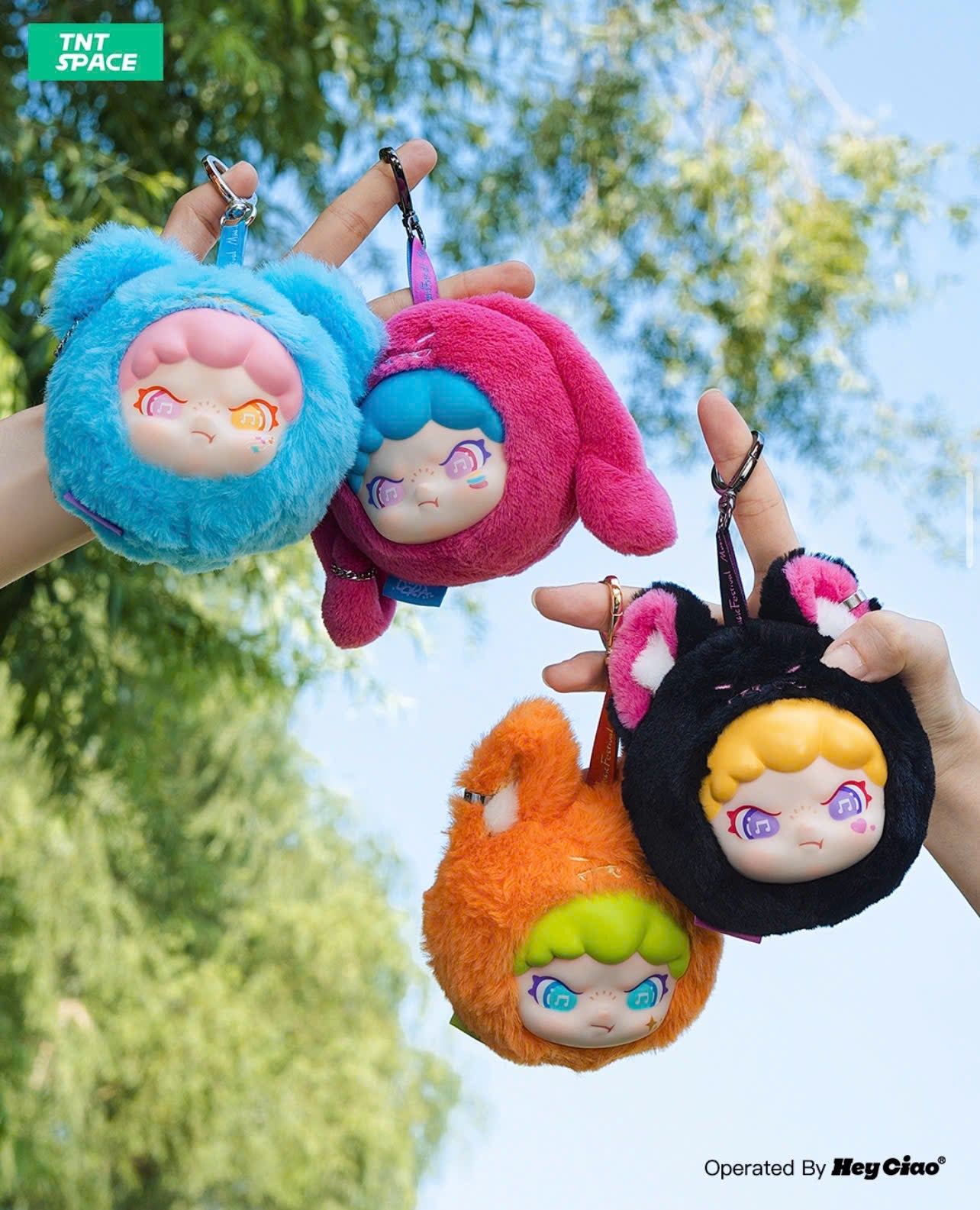 DORA Music Festival Vinyl Plush Pendant Blindbox - Móc Khóa Gấu Bông Art Toy - TNT Space - Hình ảnh sản phẩm