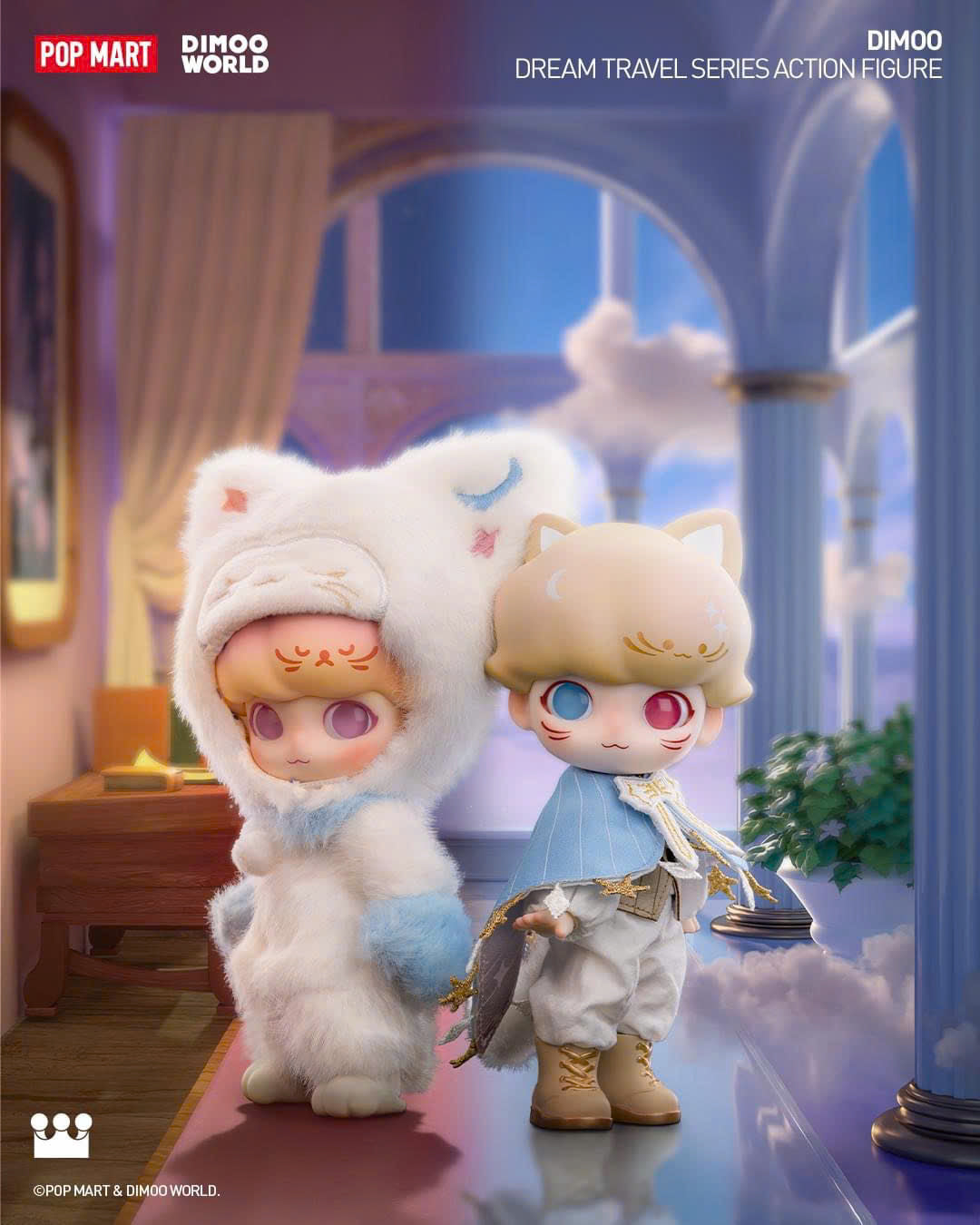 DIMOO Dream Travel Series Action Figure - Mô Hình Art Toy Chính Hãng Pop Mart - Hình ảnh sản phẩm